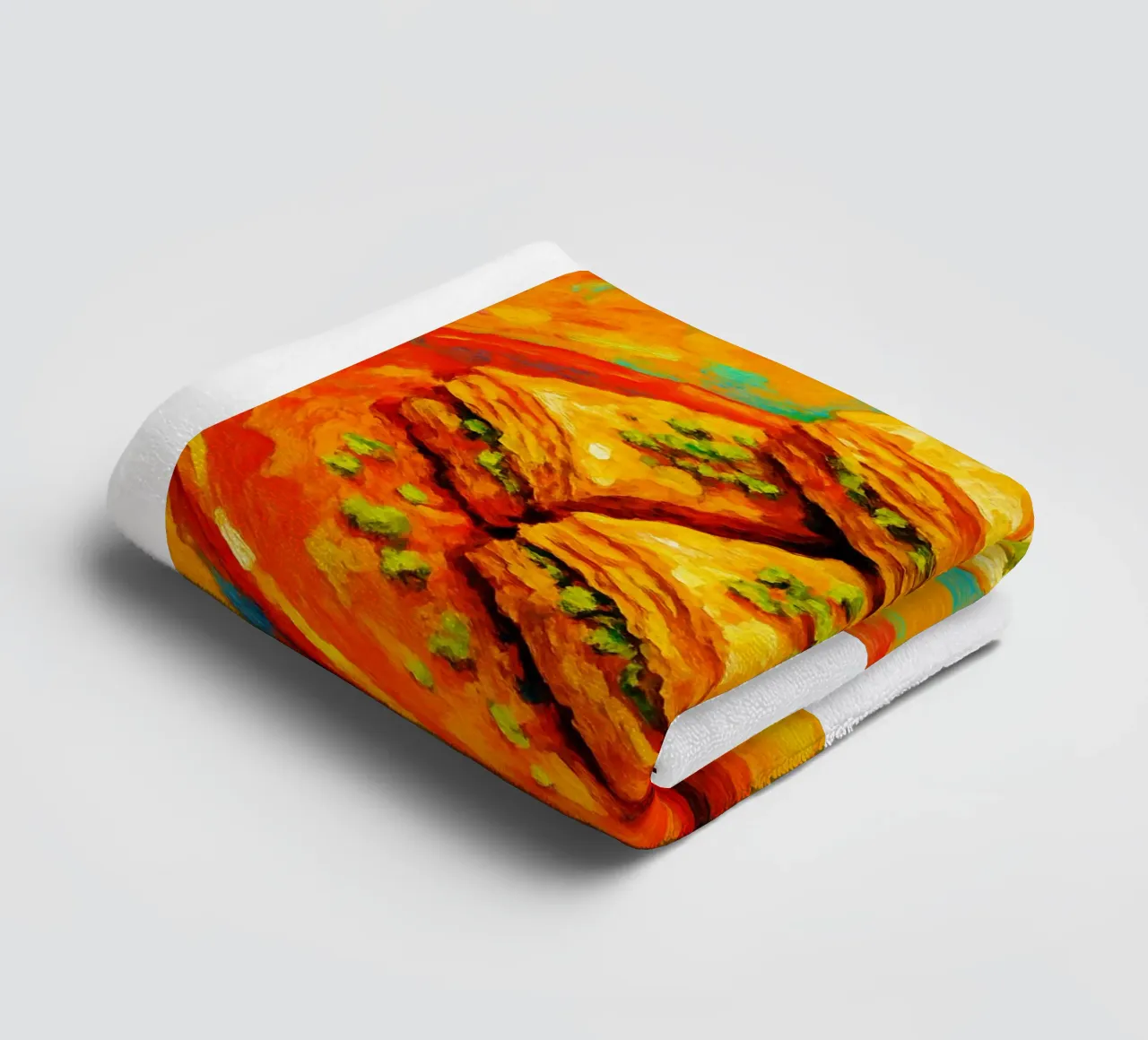 baklava imaginación abstracta a todo color toalla de baño de ameera