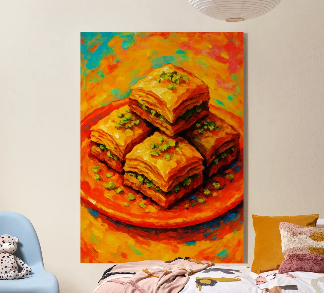 baklava imaginación abstracta a todo color metacrilato de ameera