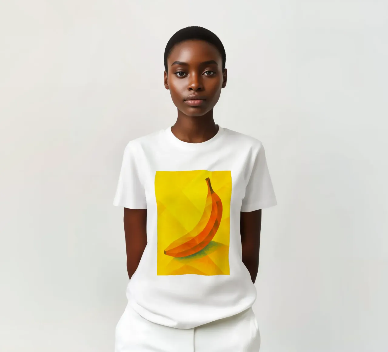 plátano imaginación abstracta a todo color camiseta de ameera