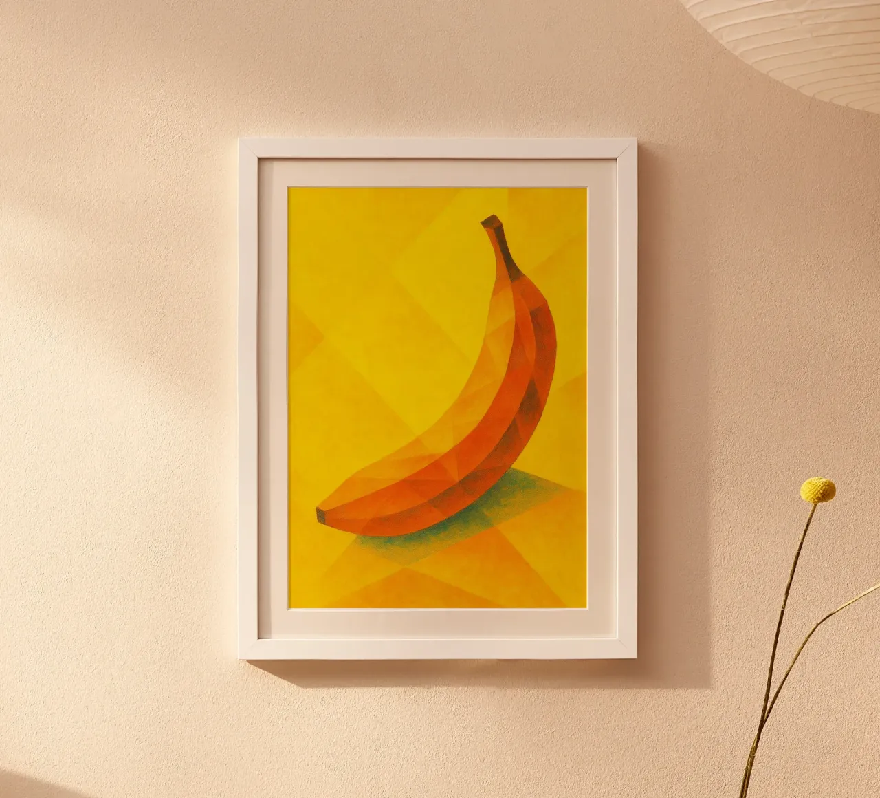 banaan abstracte verbeelding full color poster van ameera