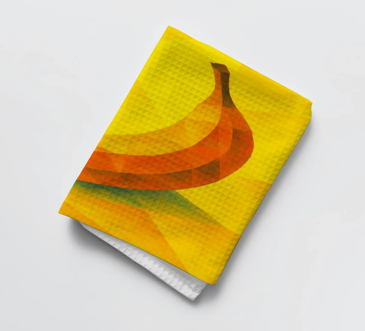 plátano imaginación abstracta a todo color paño de cocina de ameera