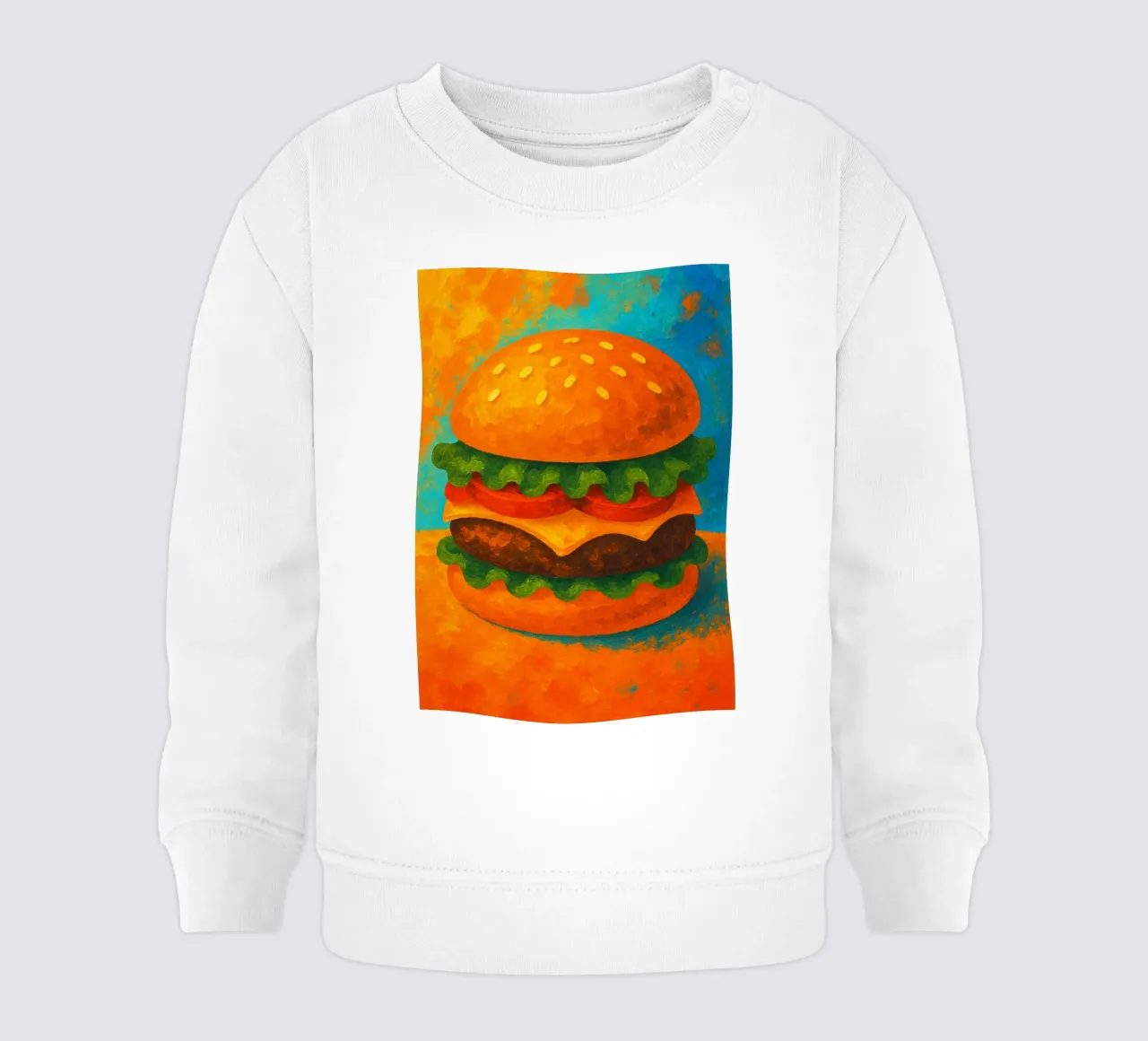 hamburguesa imaginación abstracta a todo color sudadera de bebé de ameera