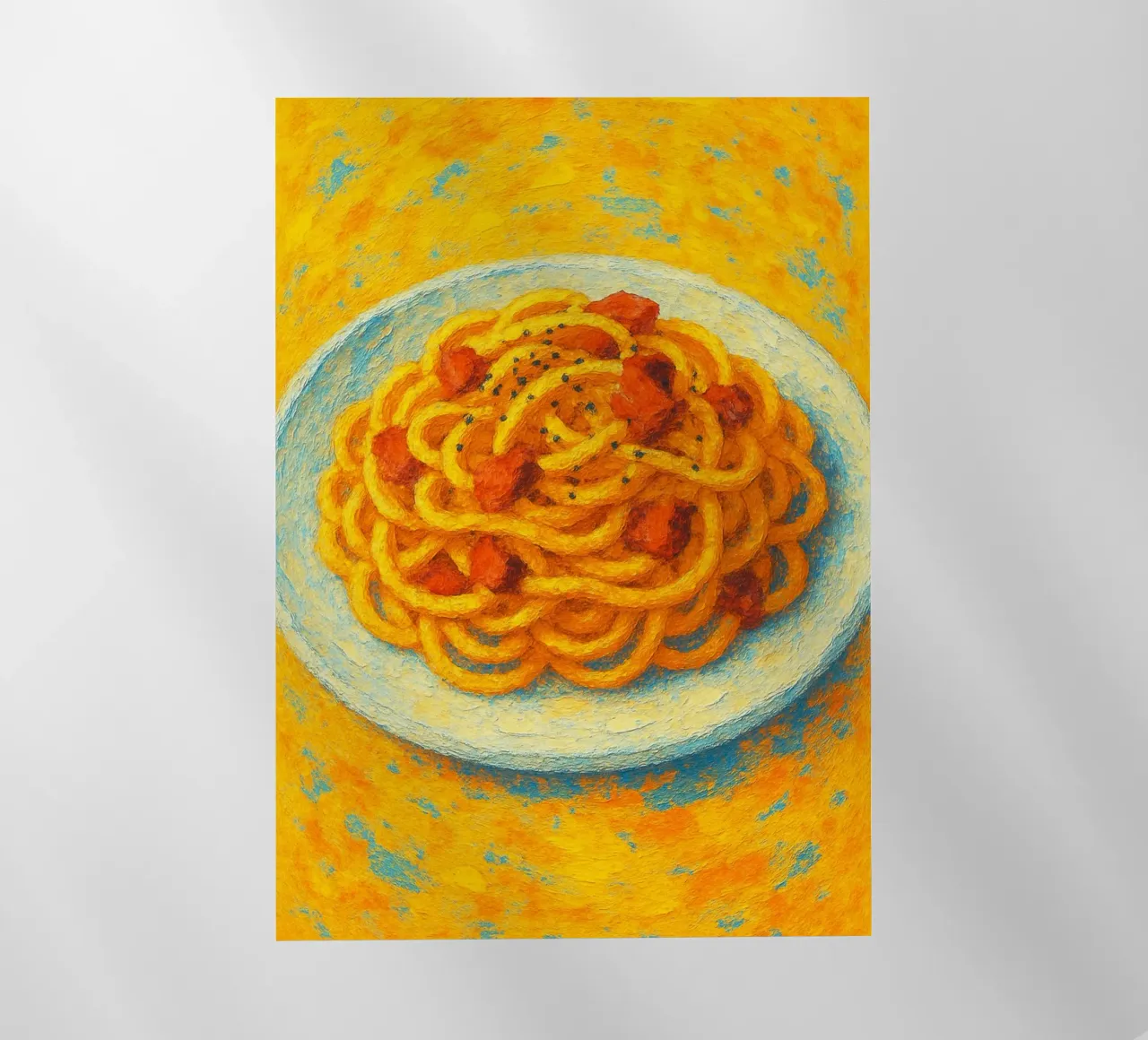 carbonara imaginación abstracta a todo color lámina retroiluminada de ameera