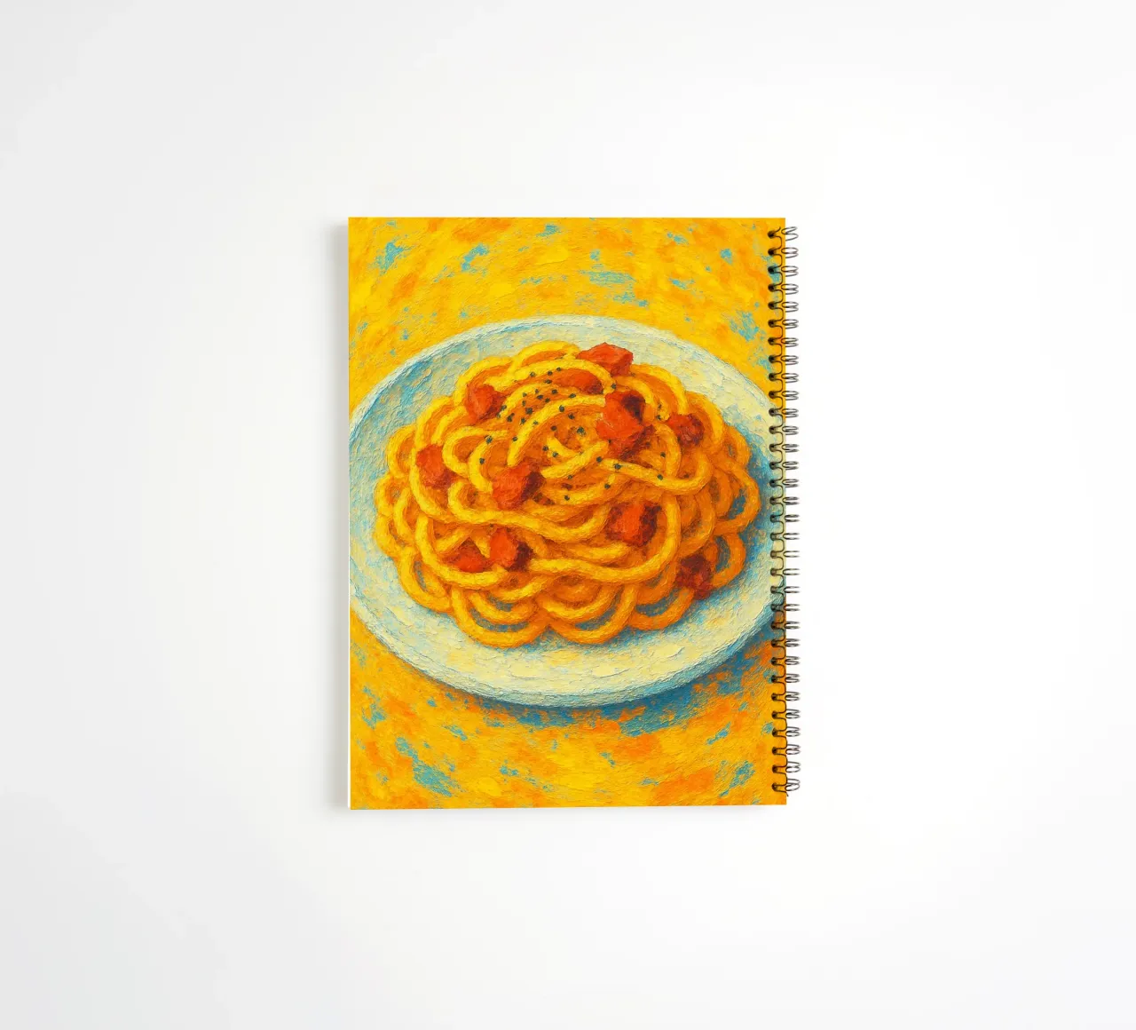 carbonara abstract imagination full color spiral notebook by ameera