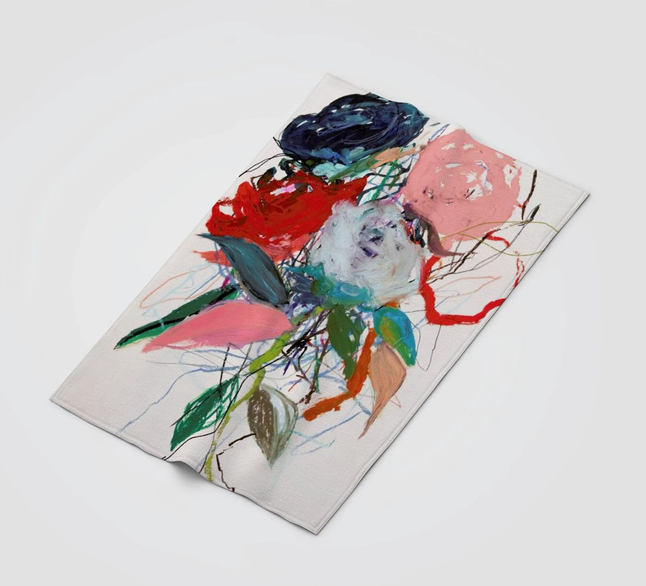 Rosenotes No 3 Fleecedecke von Leigh Viner