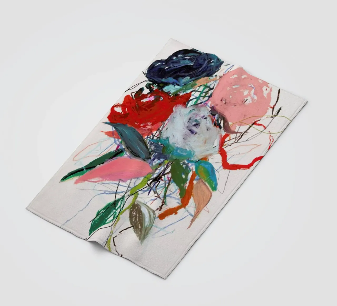 Rosenotes No 3 coperta in pile da Leigh Viner