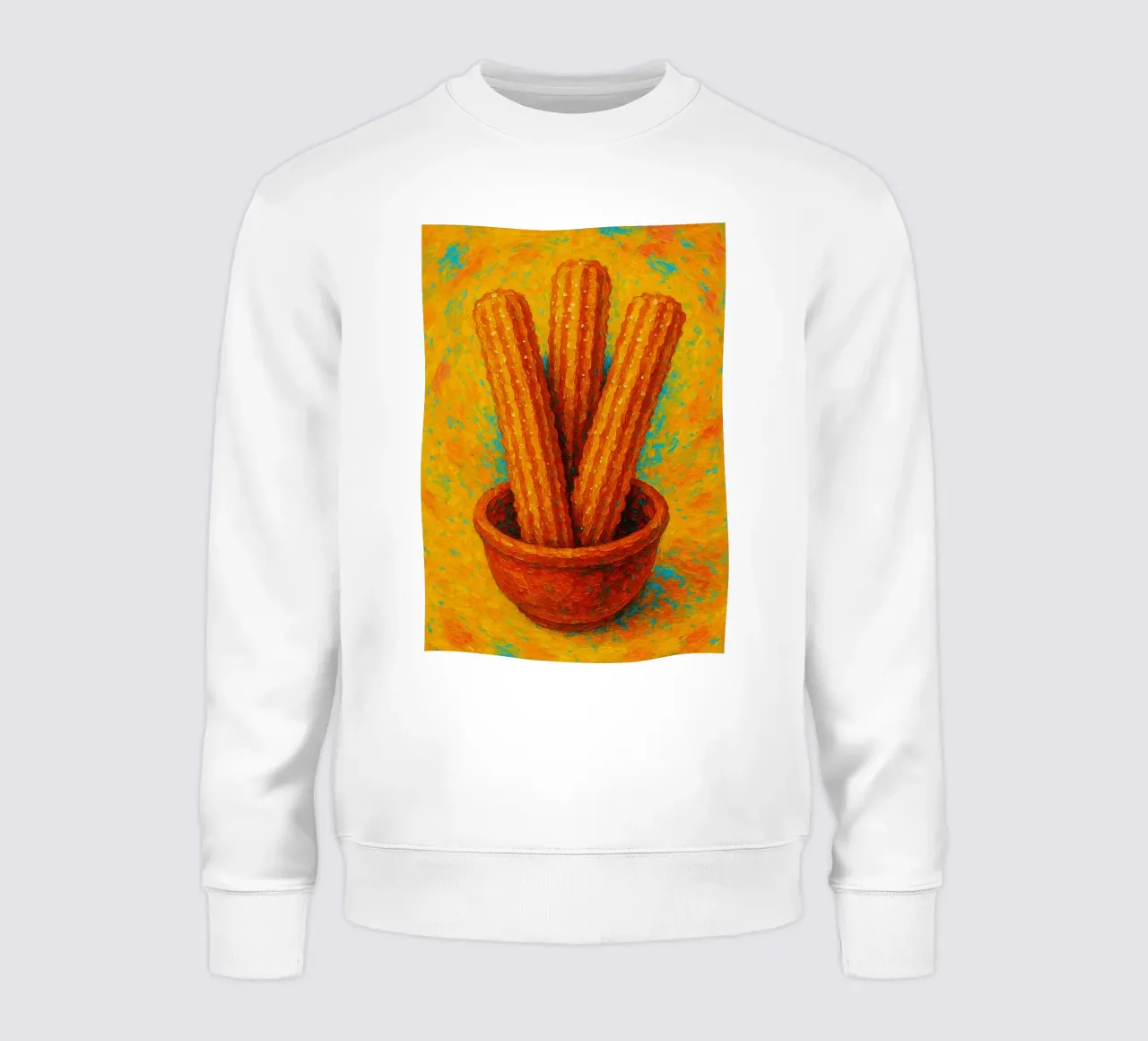 churros imaginación abstracta a todo color sudadera de ameera