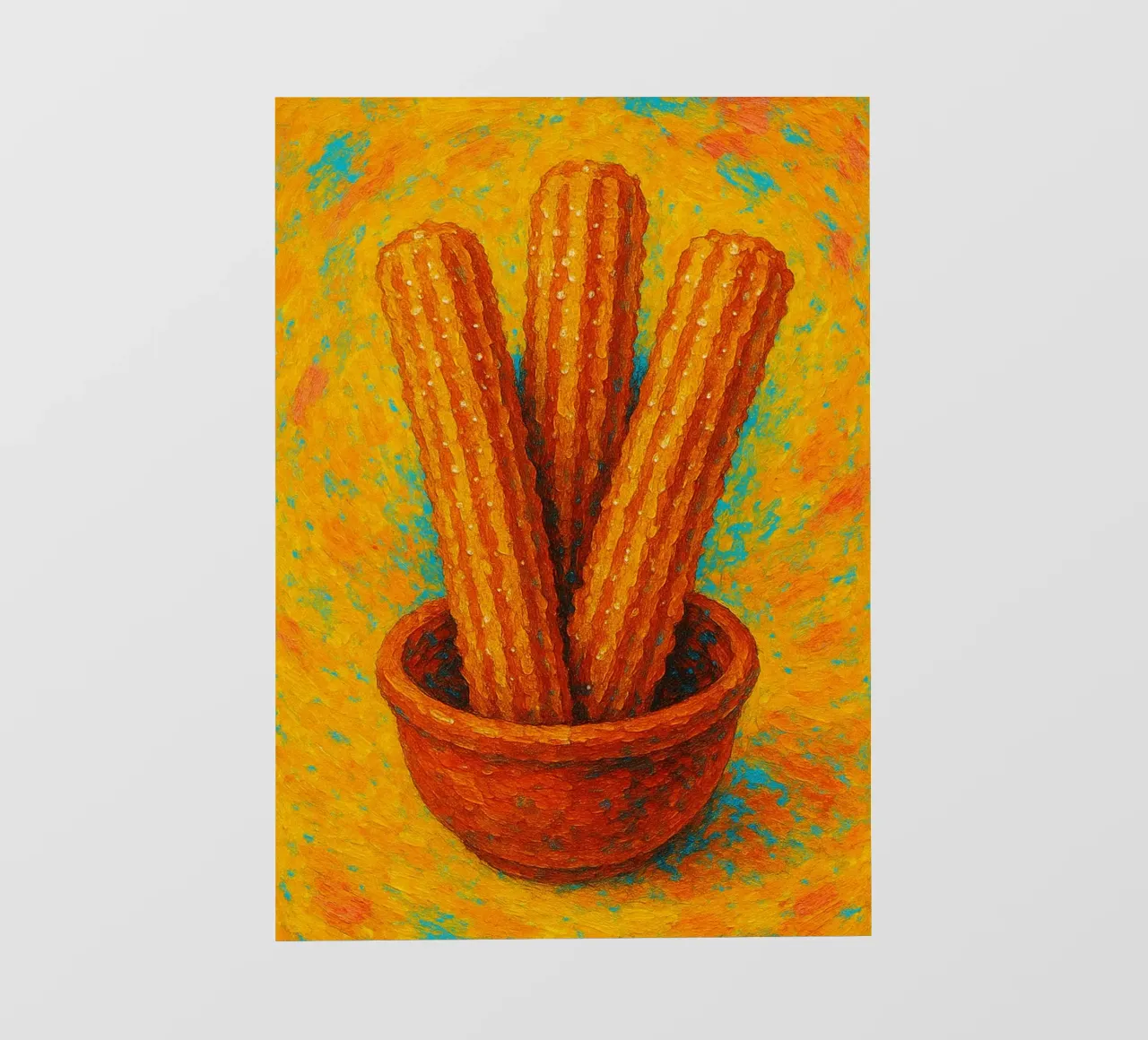 churros imaginación abstracta a todo color lonas publicitarias de ameera