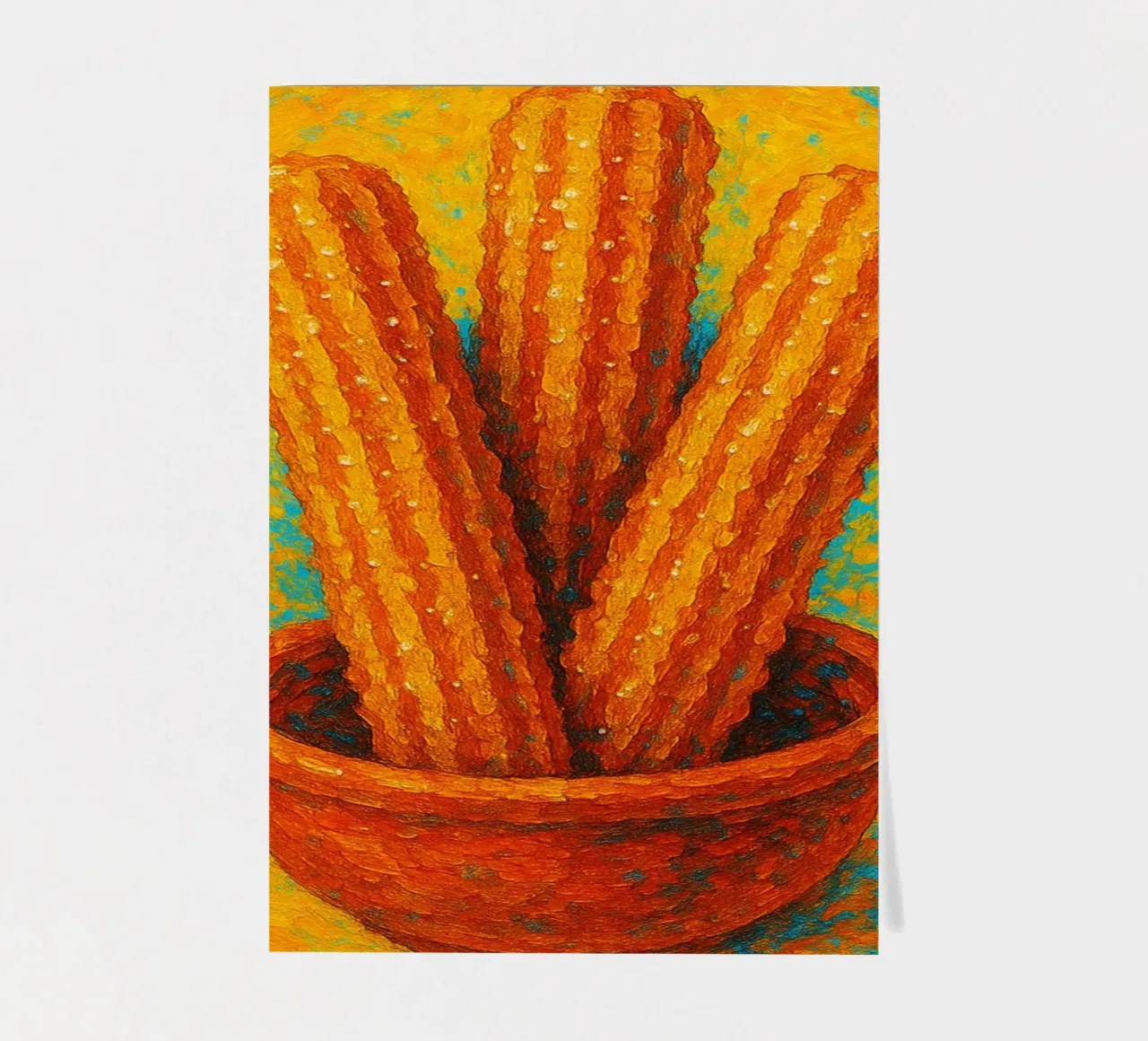churros abstract imagination full color sticker sheet by ameera