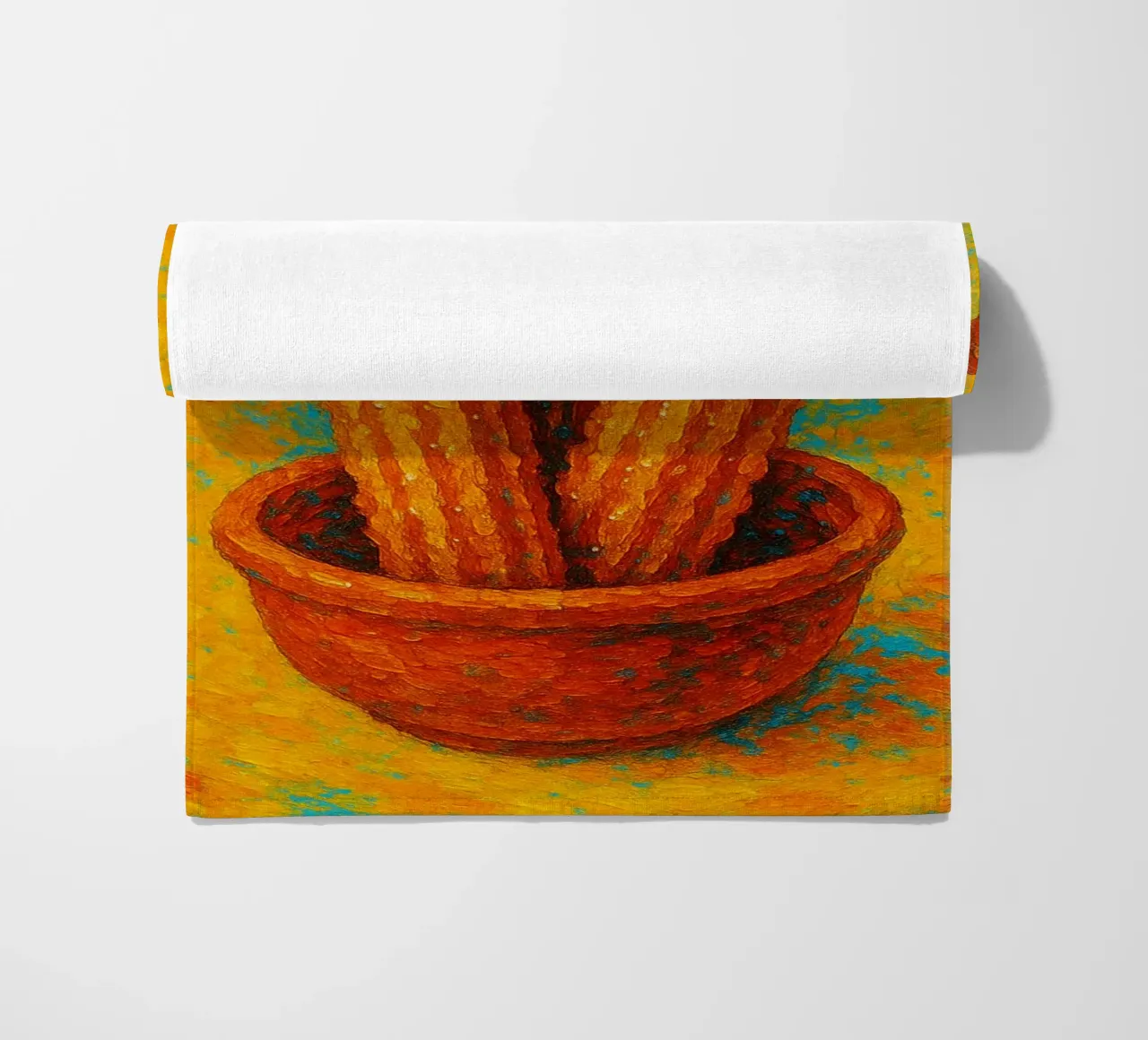 churros imaginación abstracta a todo color toalla de playa de ameera