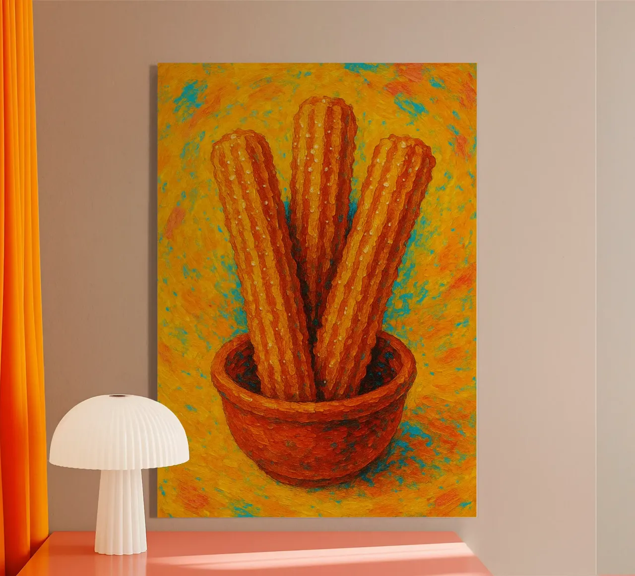churros imaginación abstracta a todo color metacrilato de ameera