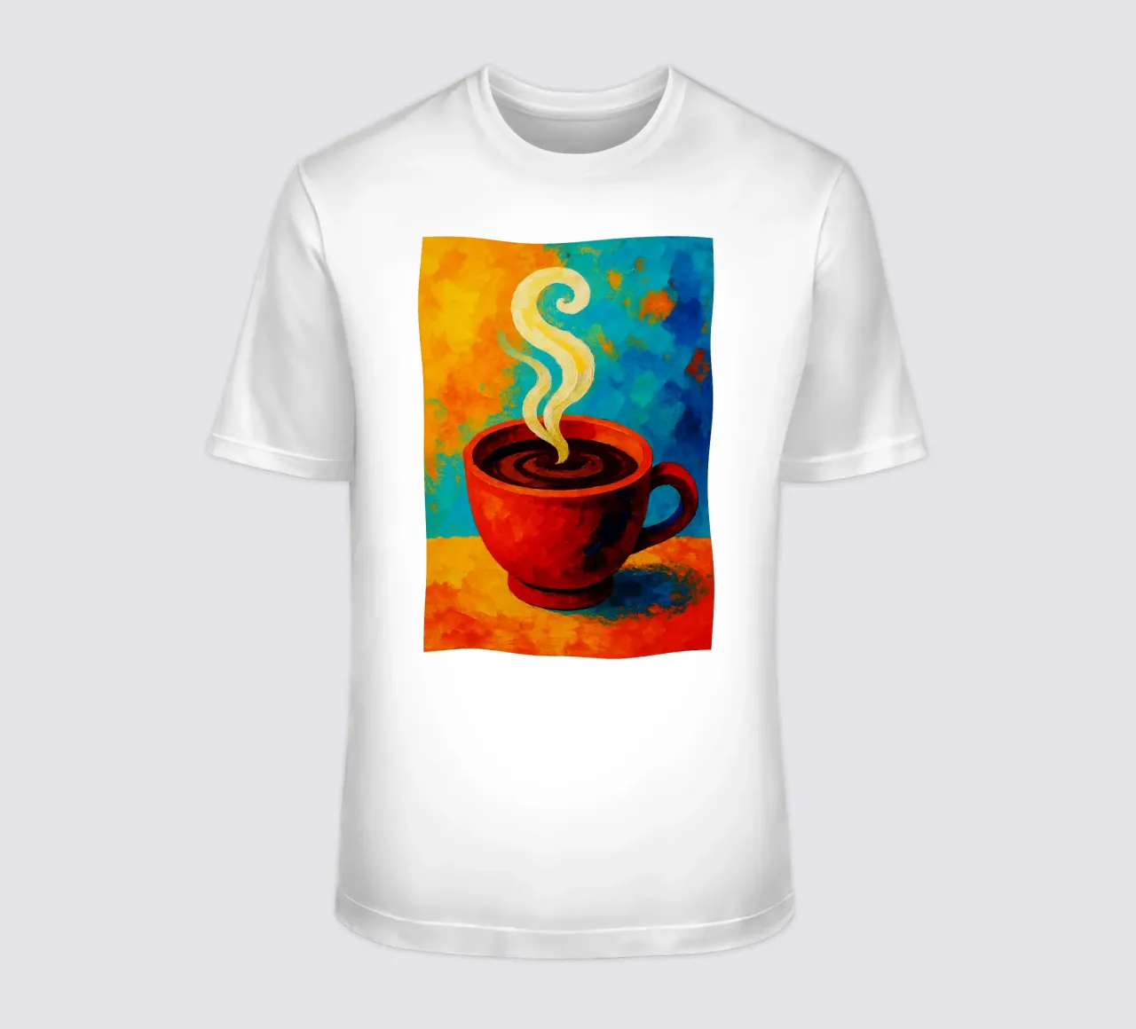 café imaginación abstracta a todo color camiseta de ameera