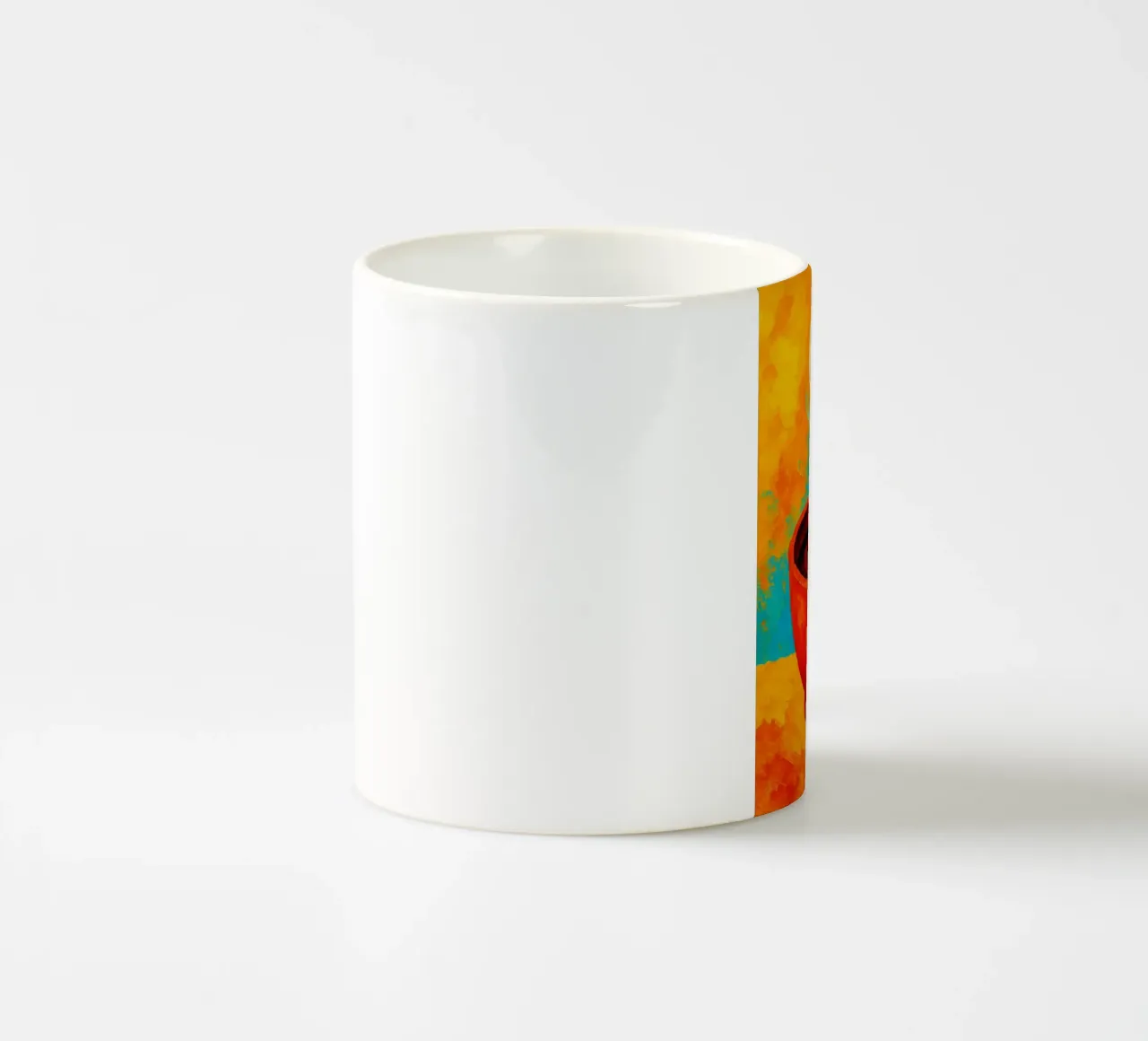 koffie abstracte verbeelding full color keramische mok van ameera