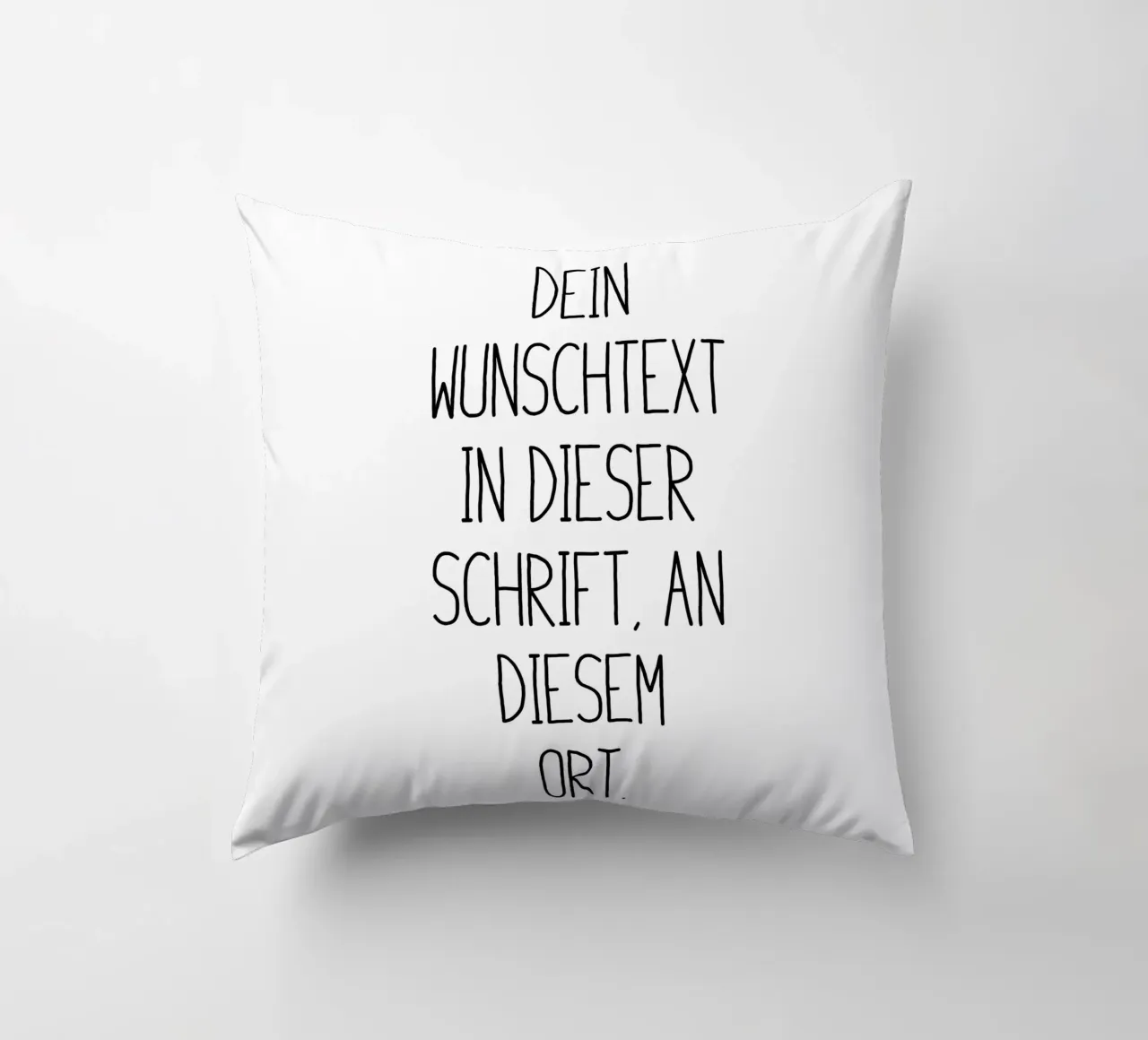 Wunschtext in schwarz weiß cuscino da WORTSPIEL