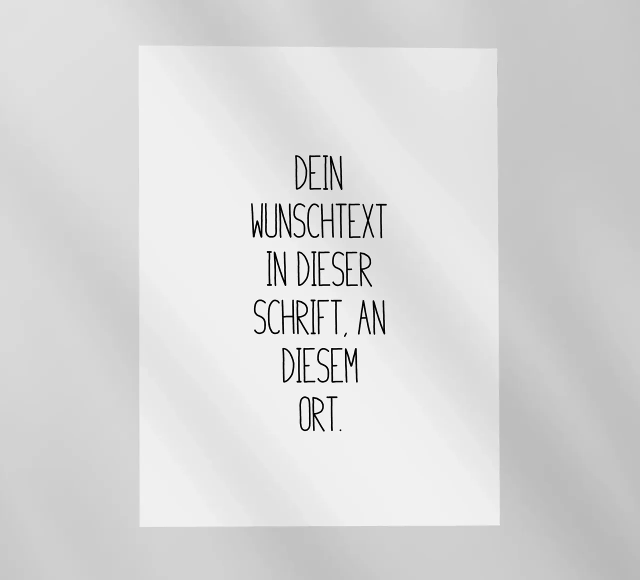 Wunschtext in schwarz weiß pellicola backlit da WORTSPIEL