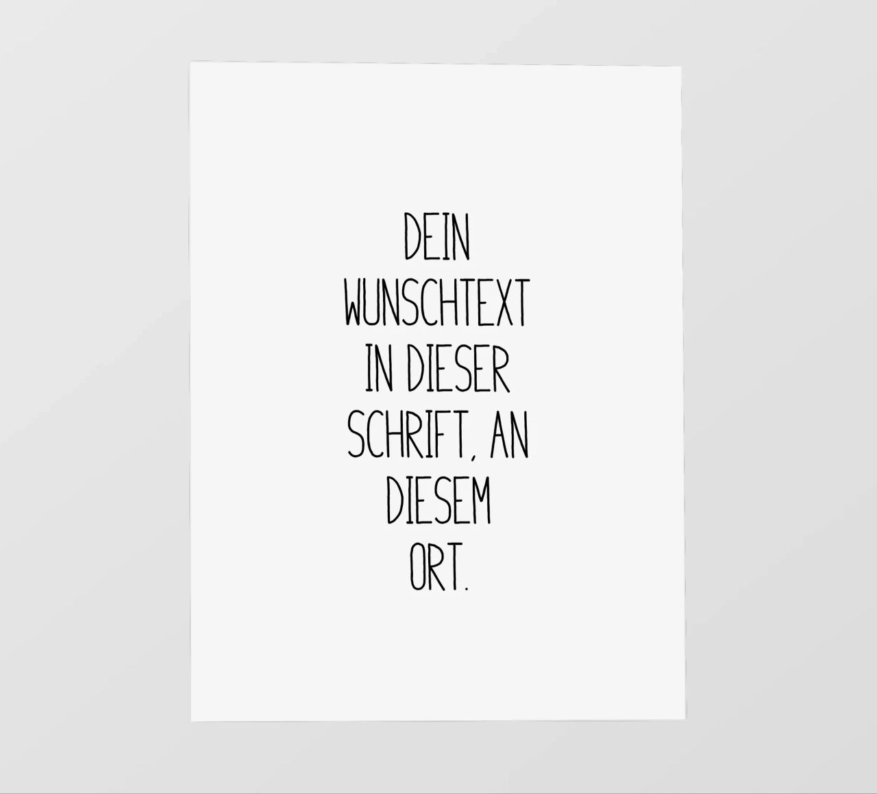 Wunschtext in schwarz weiß pellicola backlit da WORTSPIEL