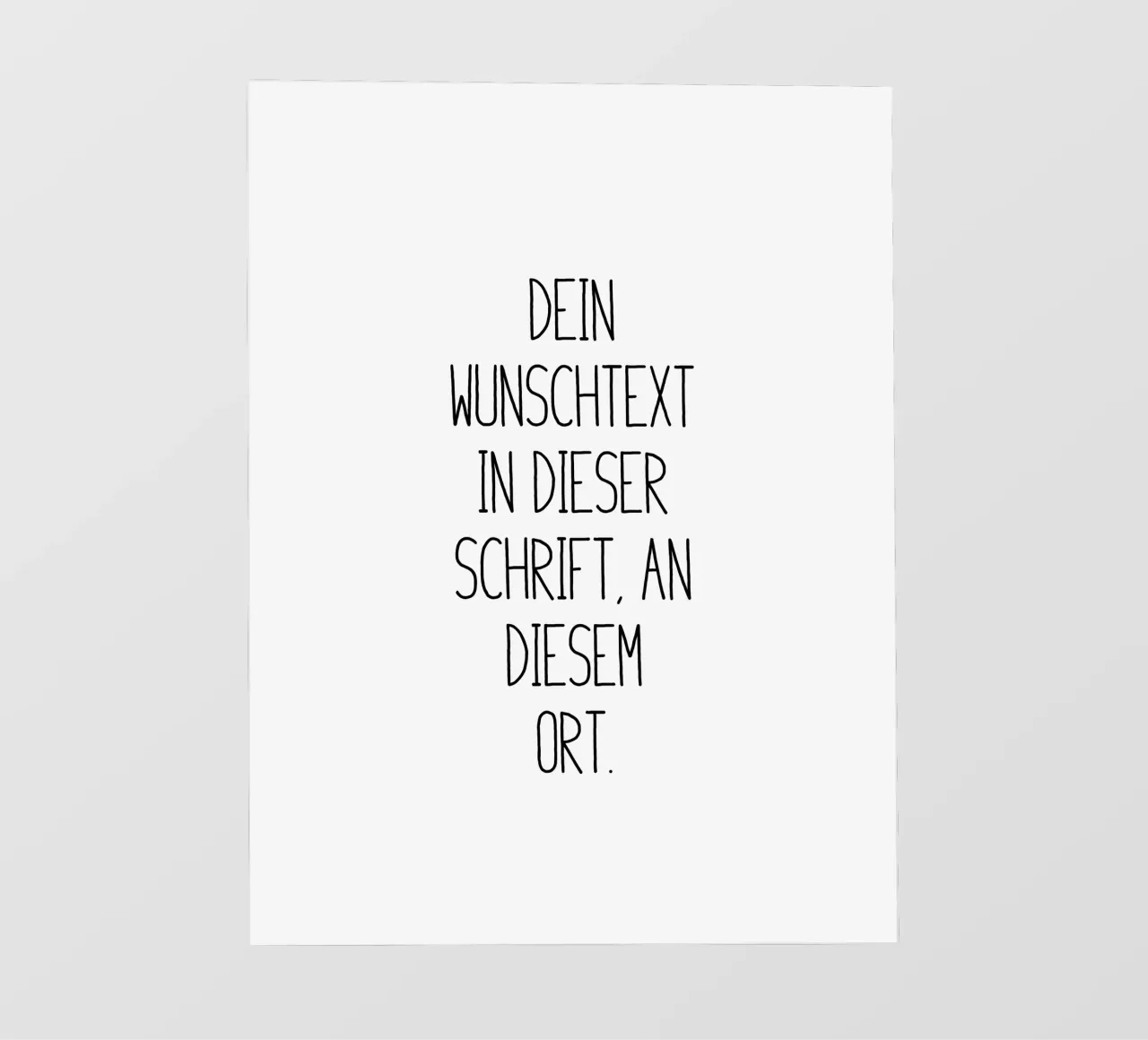 Wunschtext in schwarz weiß pellicola backlit da WORTSPIEL