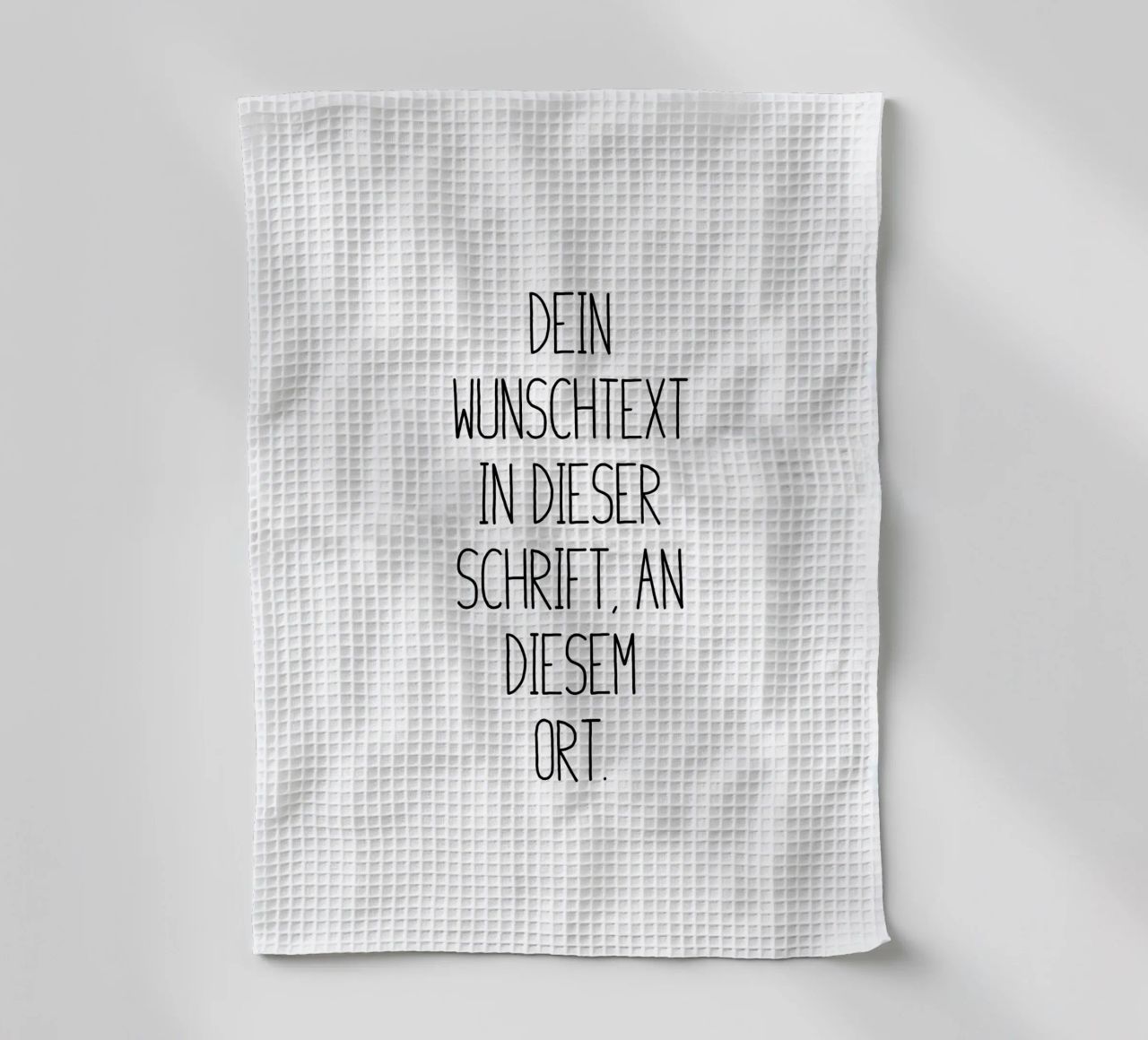Wunschtext in schwarz weiß canovaccio da cucina da WORTSPIEL