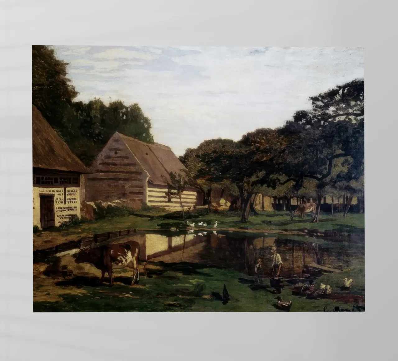 Claude Monet Un'aia in Normandia pellicola backlit da clay bobby