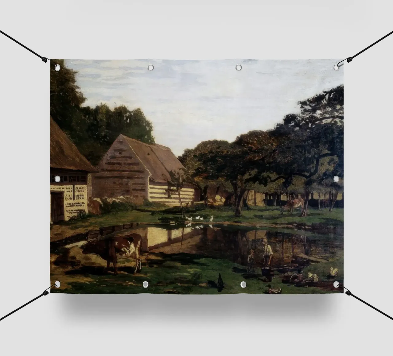 Claude Monet Un'aia in Normandia telo in pvc da clay bobby