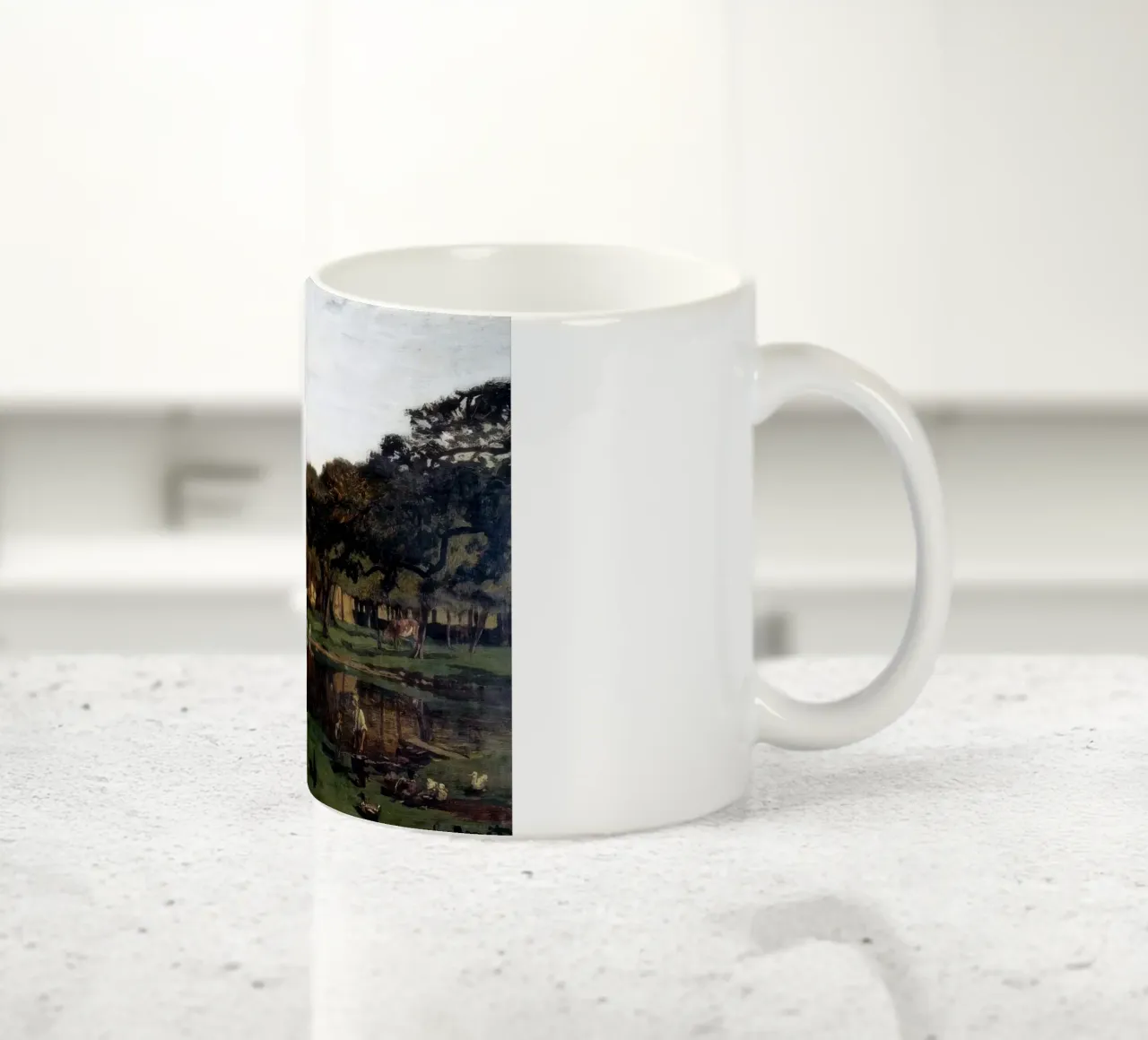 Claude Monet Un'aia in Normandia tazza in ceramica da clay bobby