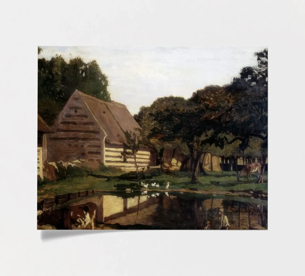 Claude Monet Un'aia in Normandia foglio adesivo da clay bobby
