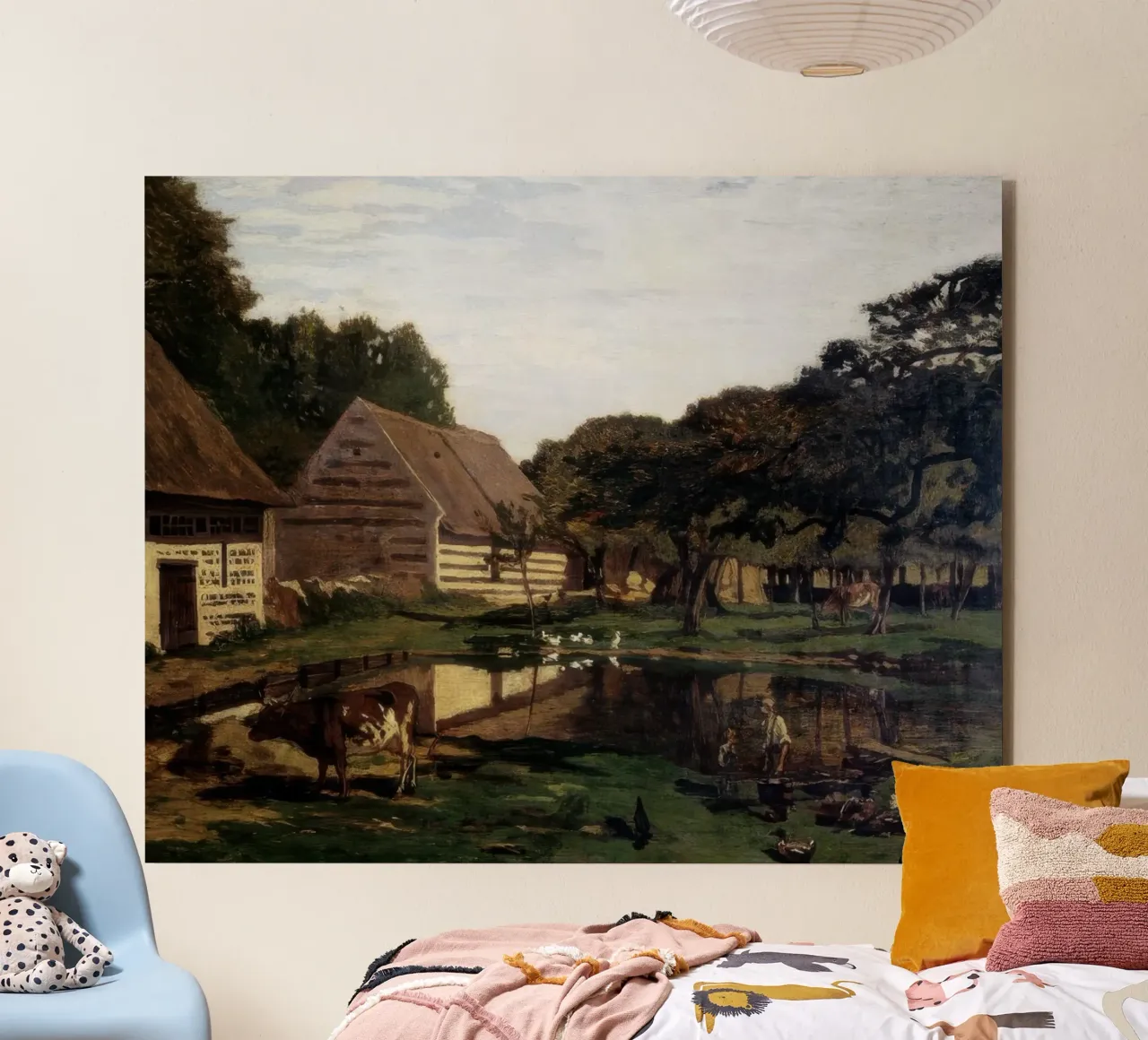 Claude Monet Un'aia in Normandia alluminio dibond da clay bobby