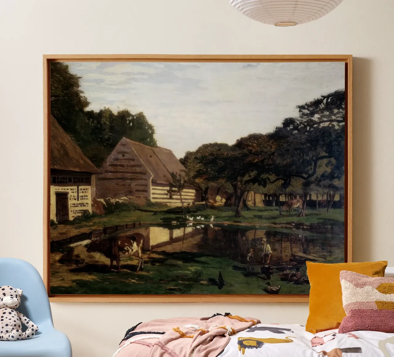 Claude Monet Un'aia in Normandia tela da clay bobby
