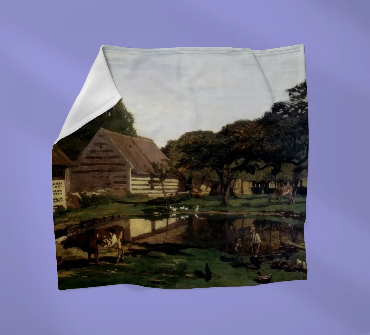 Claude Monet Un'aia in Normandia coperta in pile da clay bobby