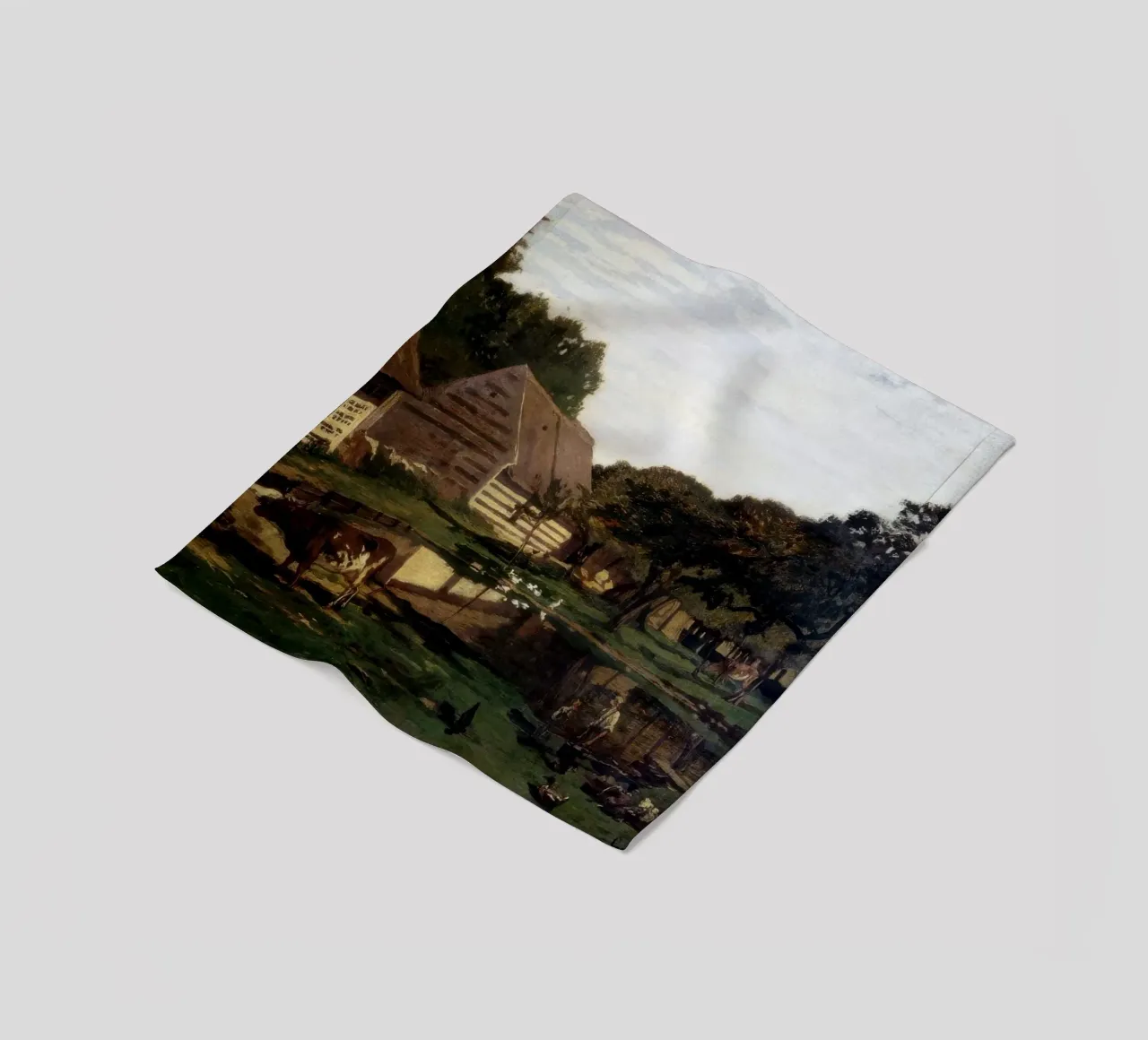 Claude Monet Un'aia in Normandia coperta in pile da clay bobby
