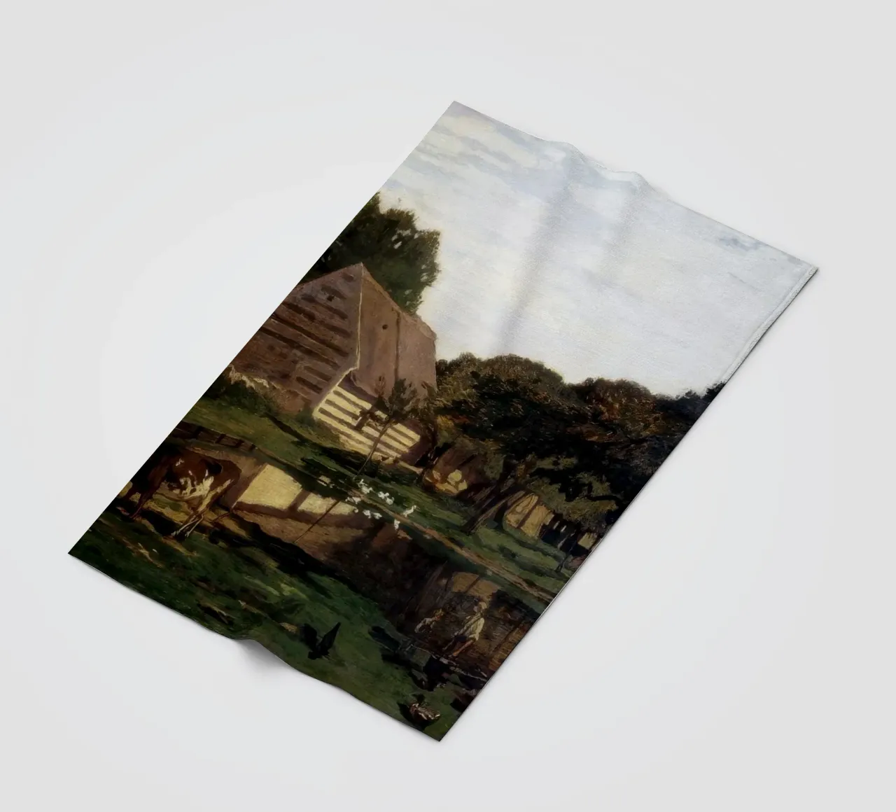 Claude Monet Un'aia in Normandia coperta in pile da clay bobby