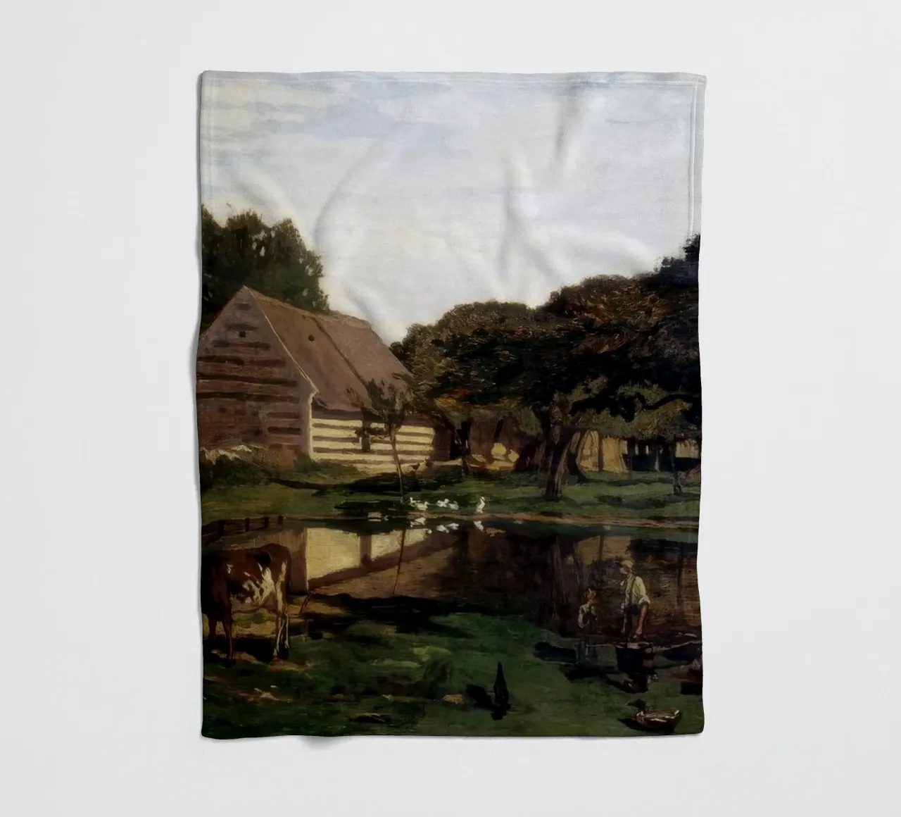 Claude Monet Un'aia in Normandia coperta in pile da clay bobby