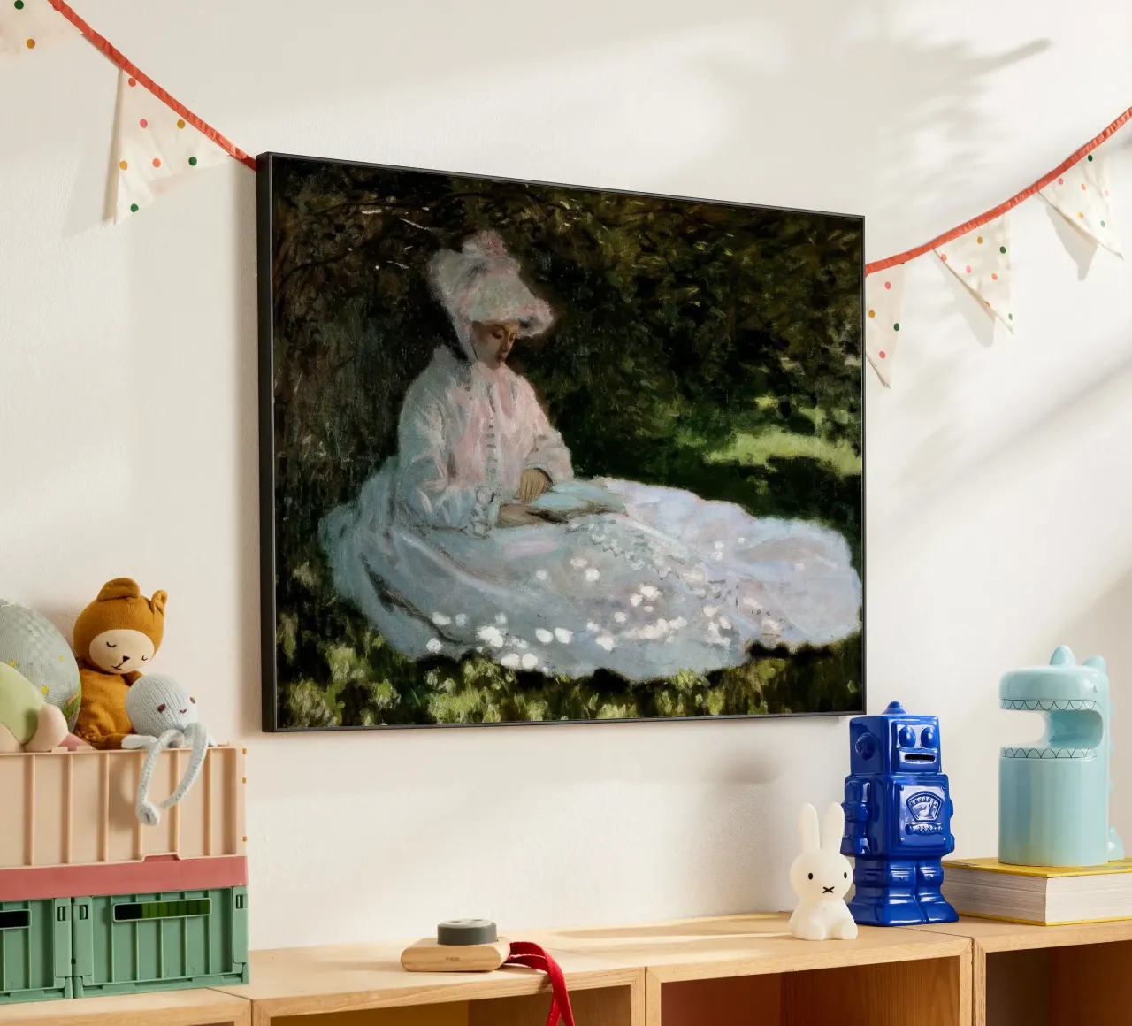 Claude Monet Una donna alluminio dibond da clay bobby