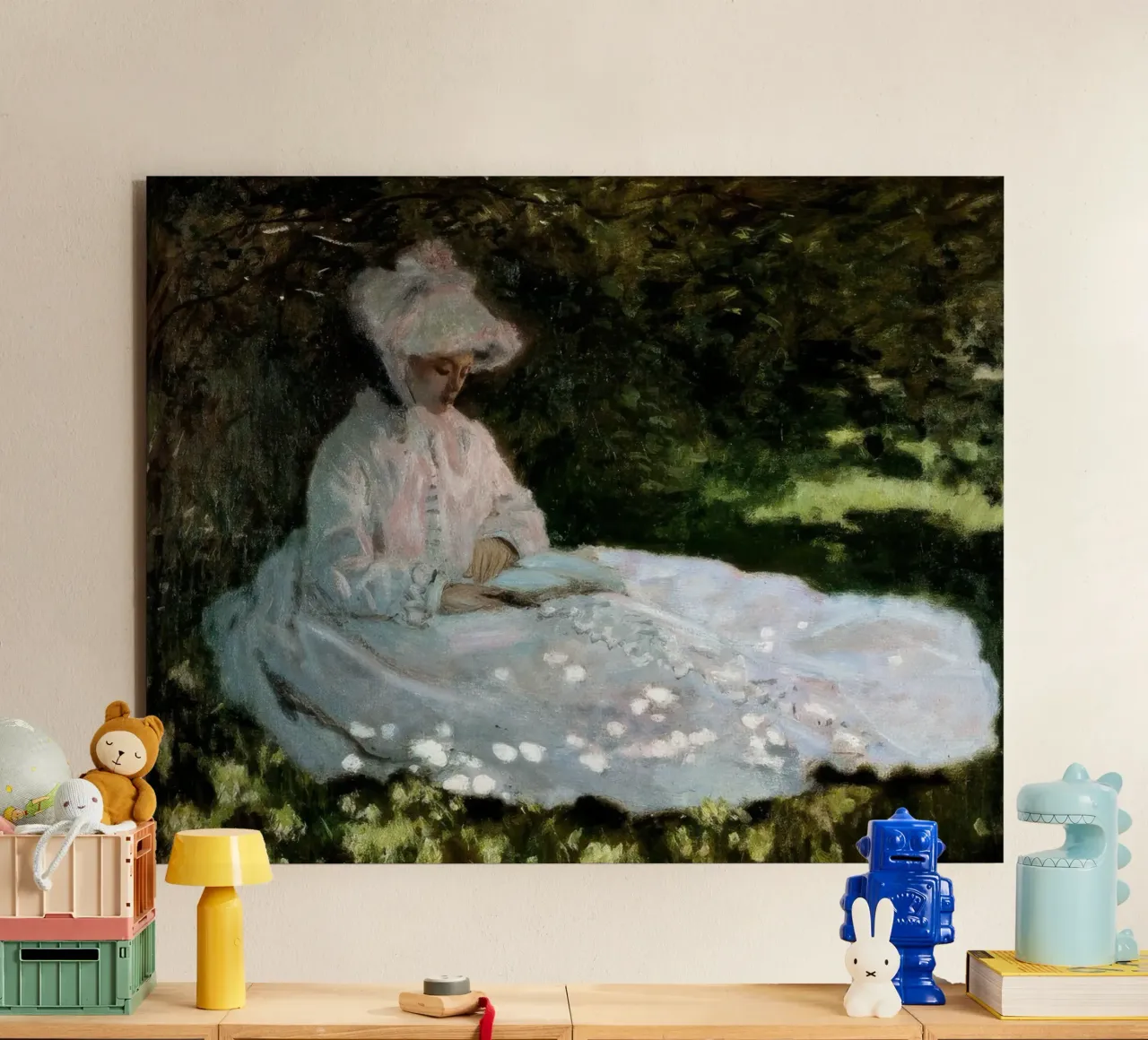 Claude Monet Una donna alluminio dibond da clay bobby