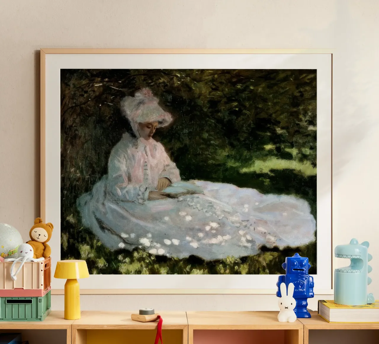 Claude Monet Una donna carta hahnemühle da clay bobby