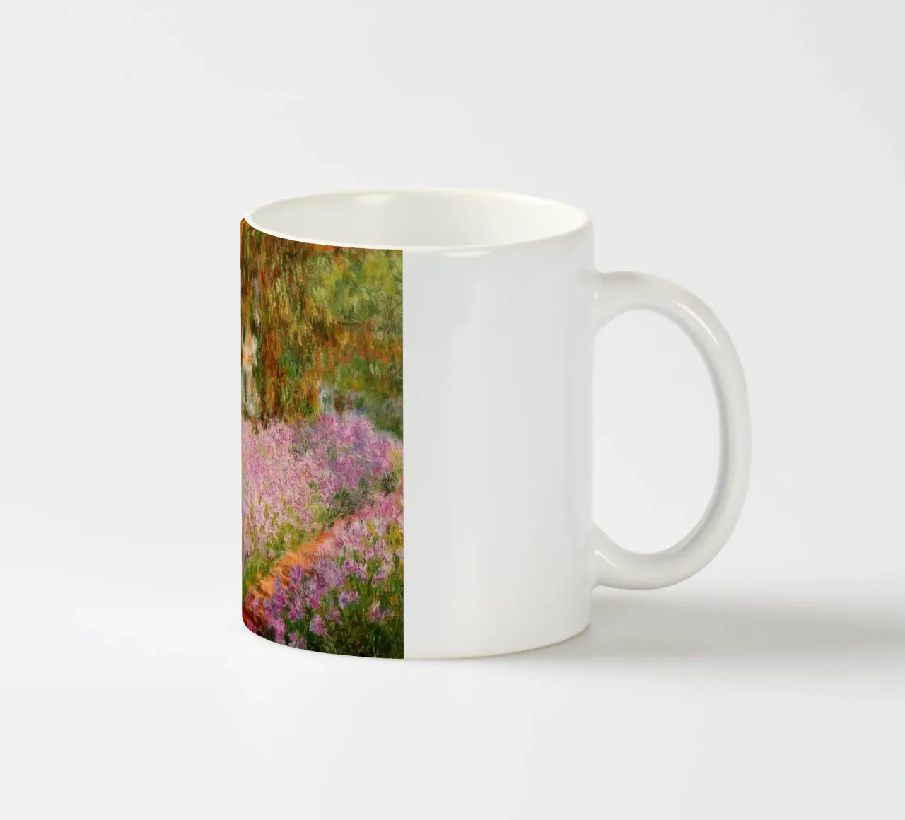 Claude Monet Iris nel giardino di Monet tazza in ceramica da clay bobby