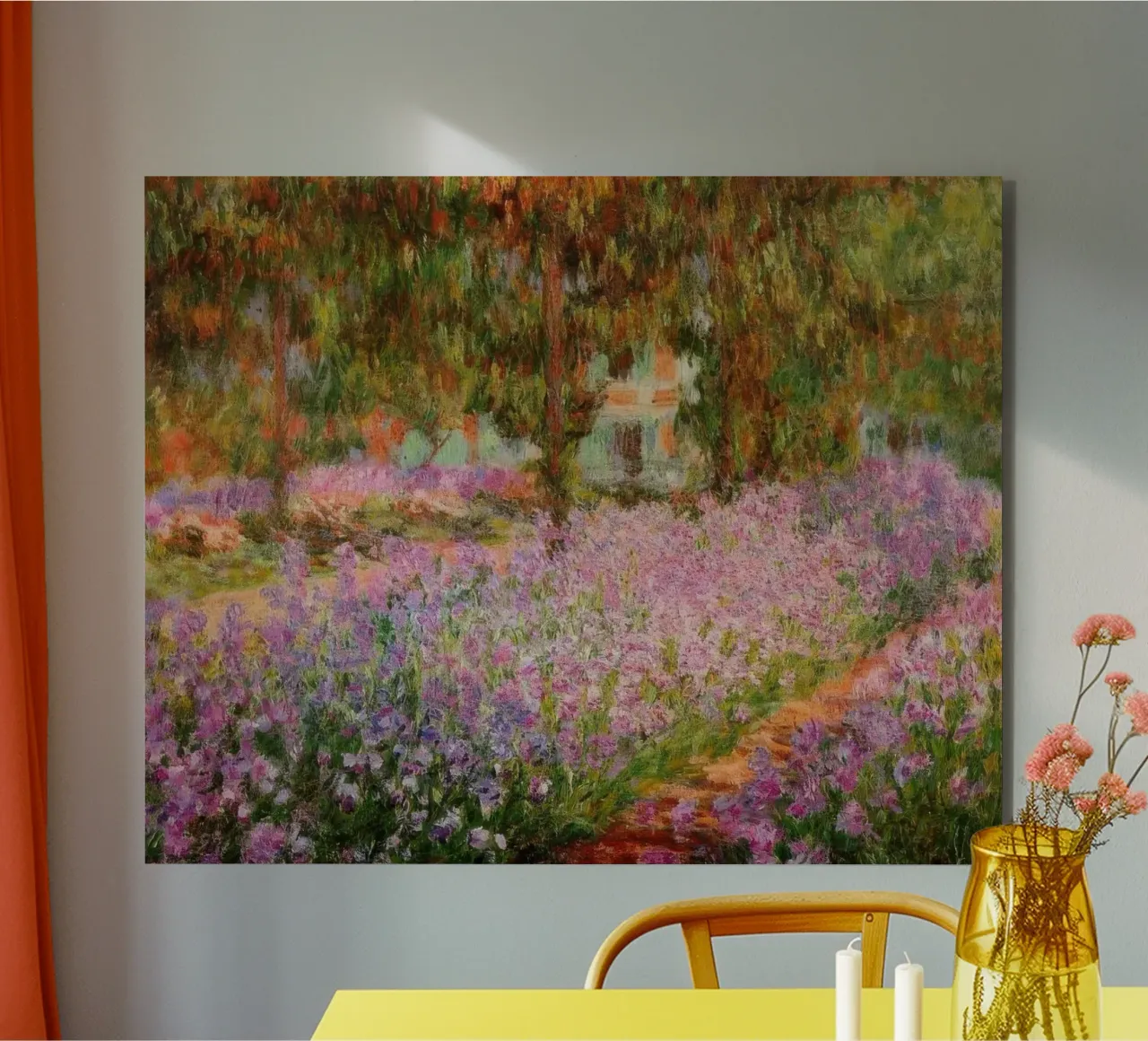 Claude Monet Iris nel giardino di Monet alluminio dibond da clay bobby