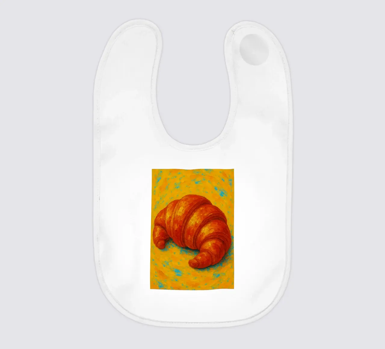 Croissant fantasia astratta a colori bavaglino da ameera