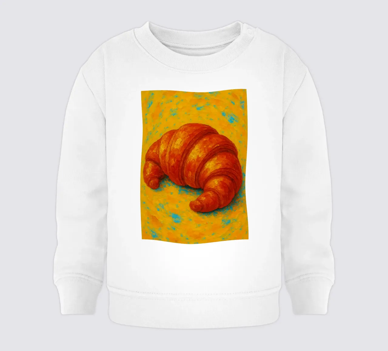 Croissant abstracto imaginación a todo color sudadera de bebé de ameera