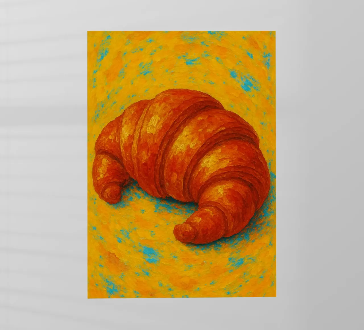 Croissant abstracto imaginación a todo color lámina retroiluminada de ameera