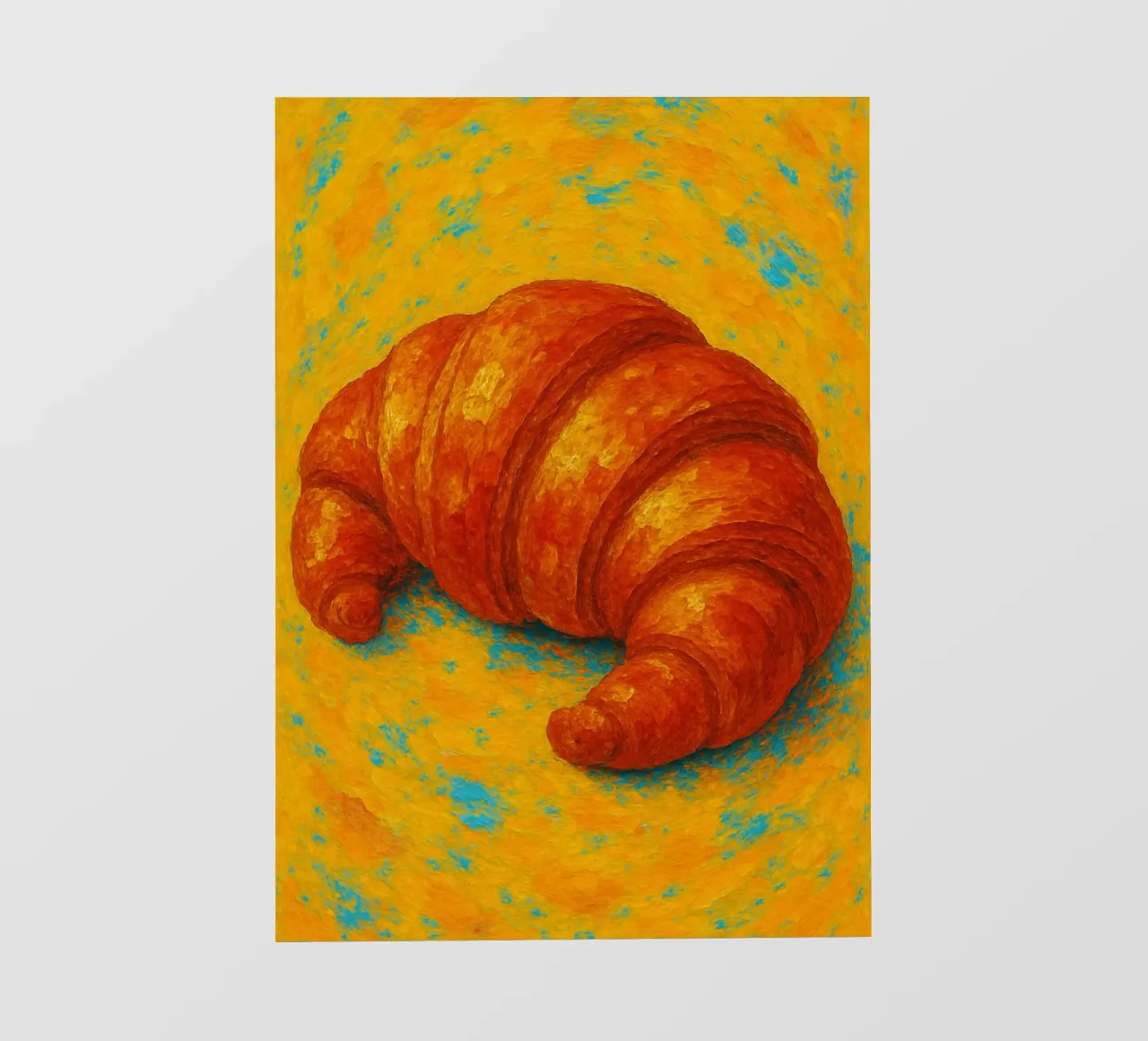 Croissant abstracto imaginación a todo color lámina retroiluminada de ameera