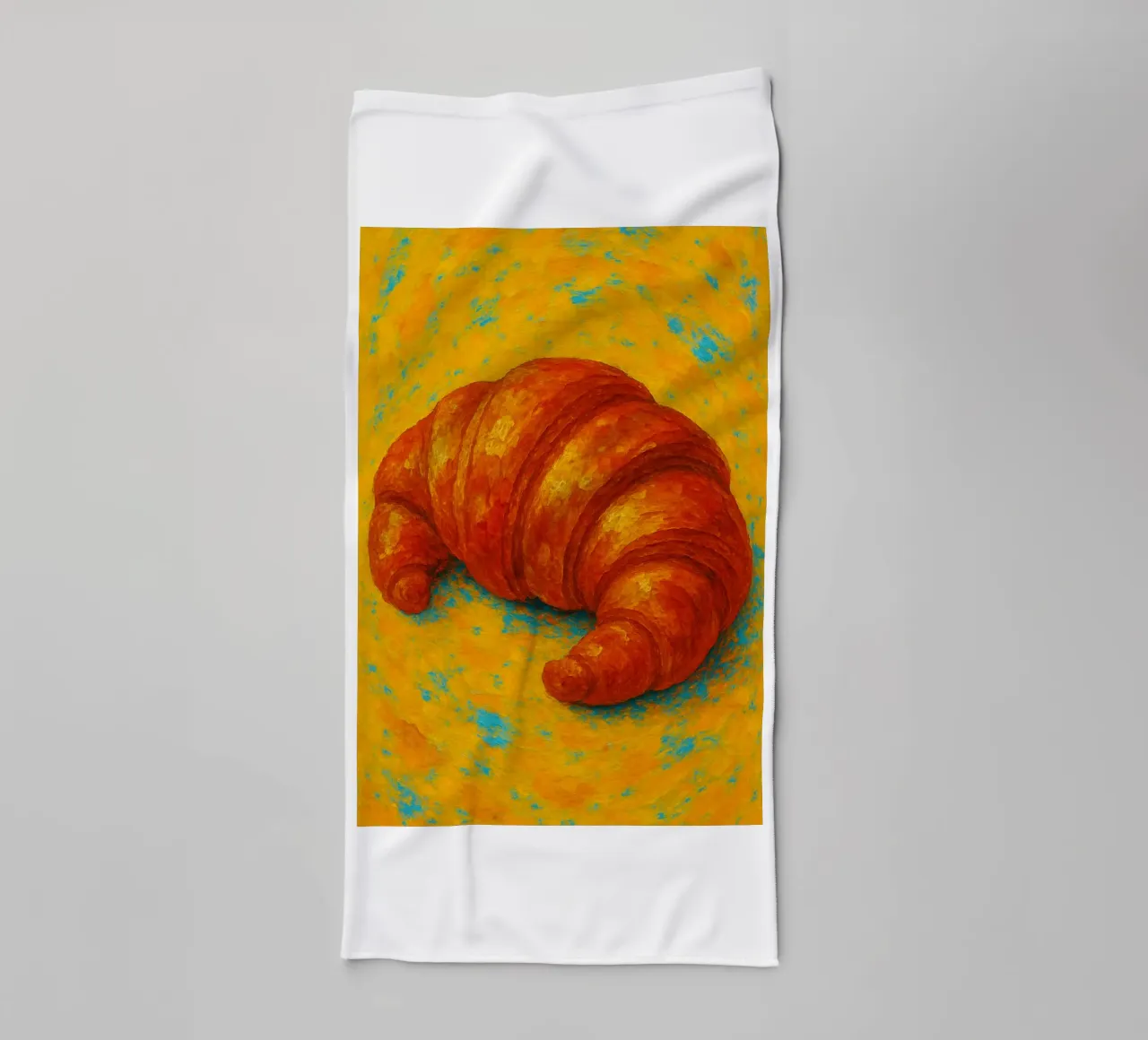 Croissant abstract imagination full color towel by ameera