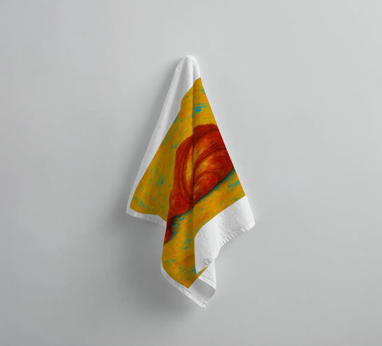 Croissant abstract imagination full color towel by ameera