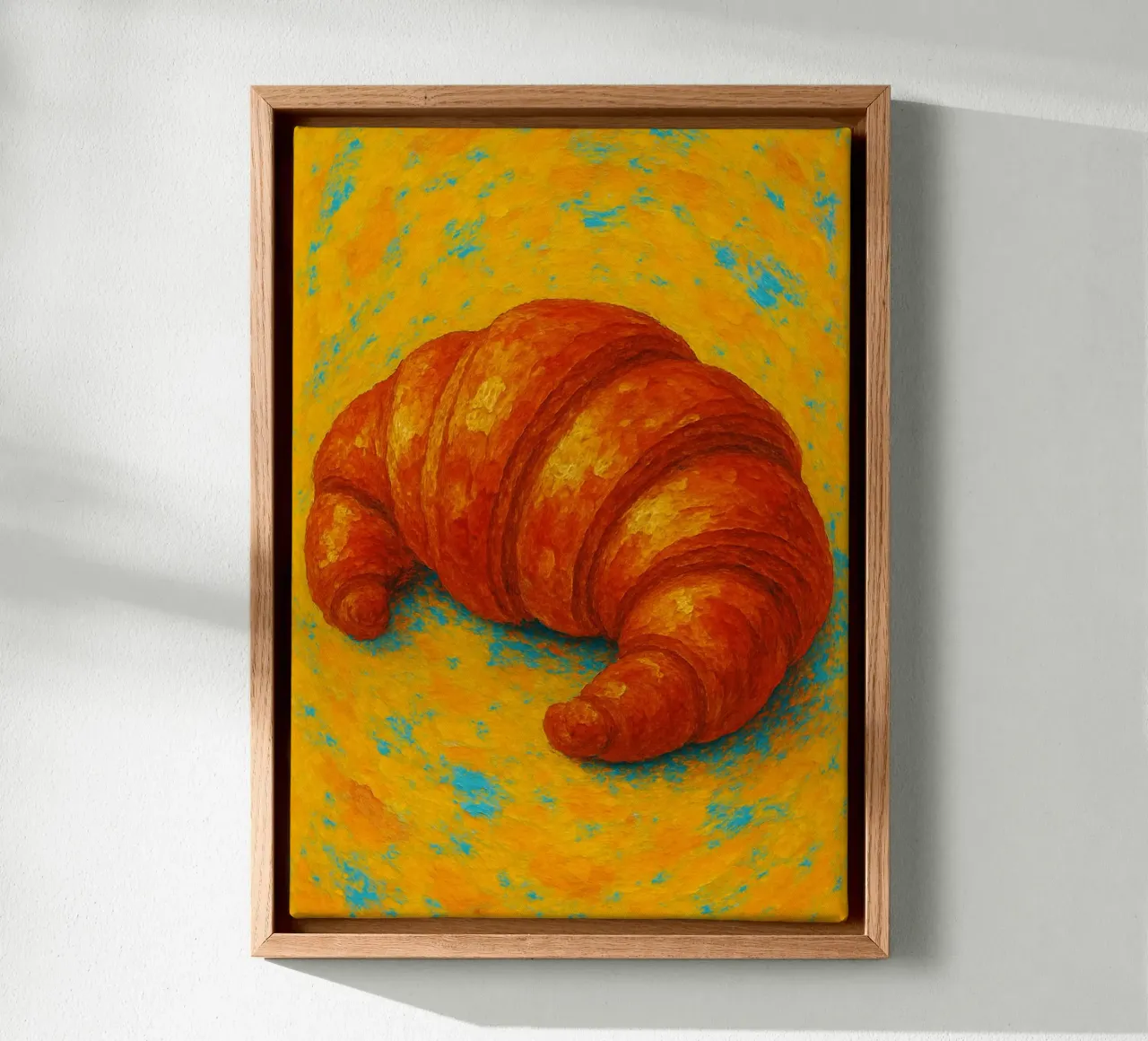 Croissant abstract imagination full color canvas by ameera