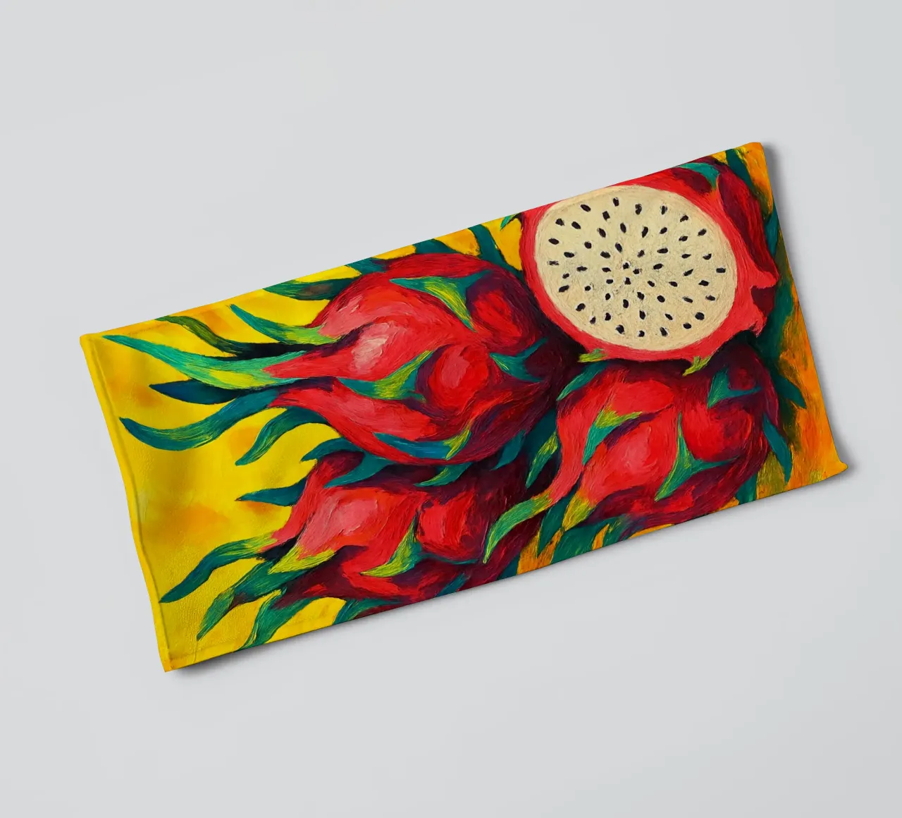 Drachenfrucht abstrakte Phantasie voller Farbe Handtuch von ameera