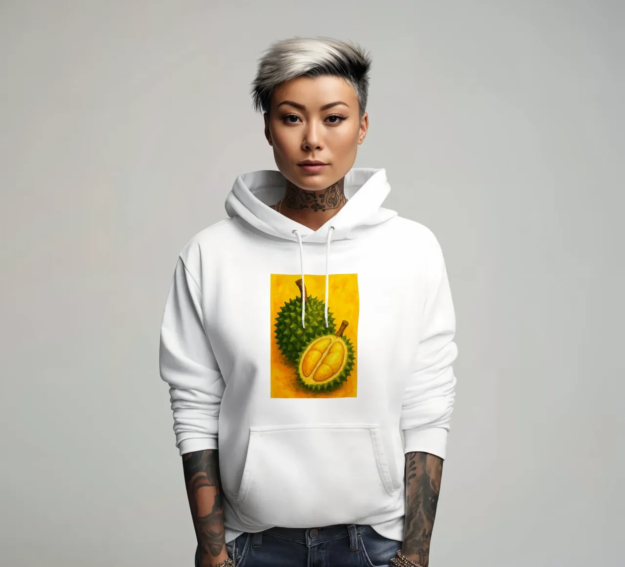 durians imaginación abstracta a todo color sudadera con capucha de ameera
