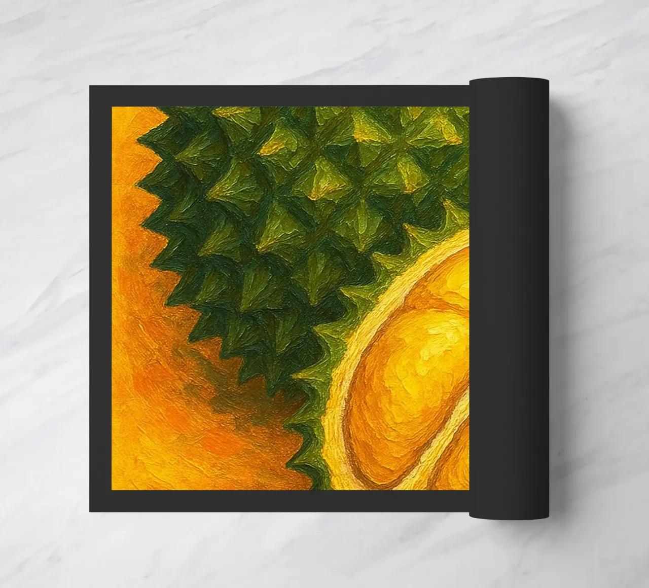 durians imaginación abstracta a todo color felpudo de ameera