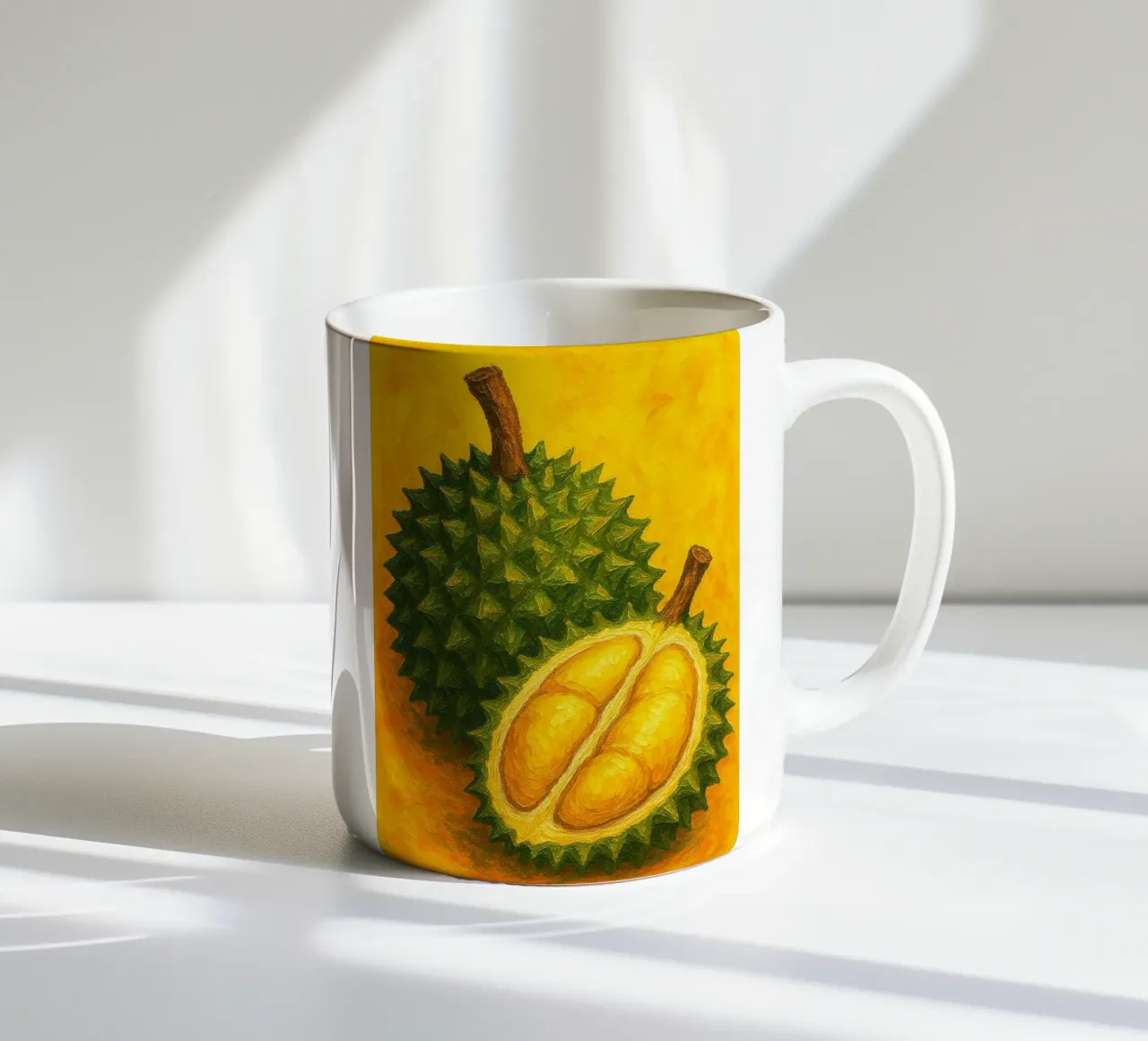 durians abstracte verbeelding full color keramische mok van ameera