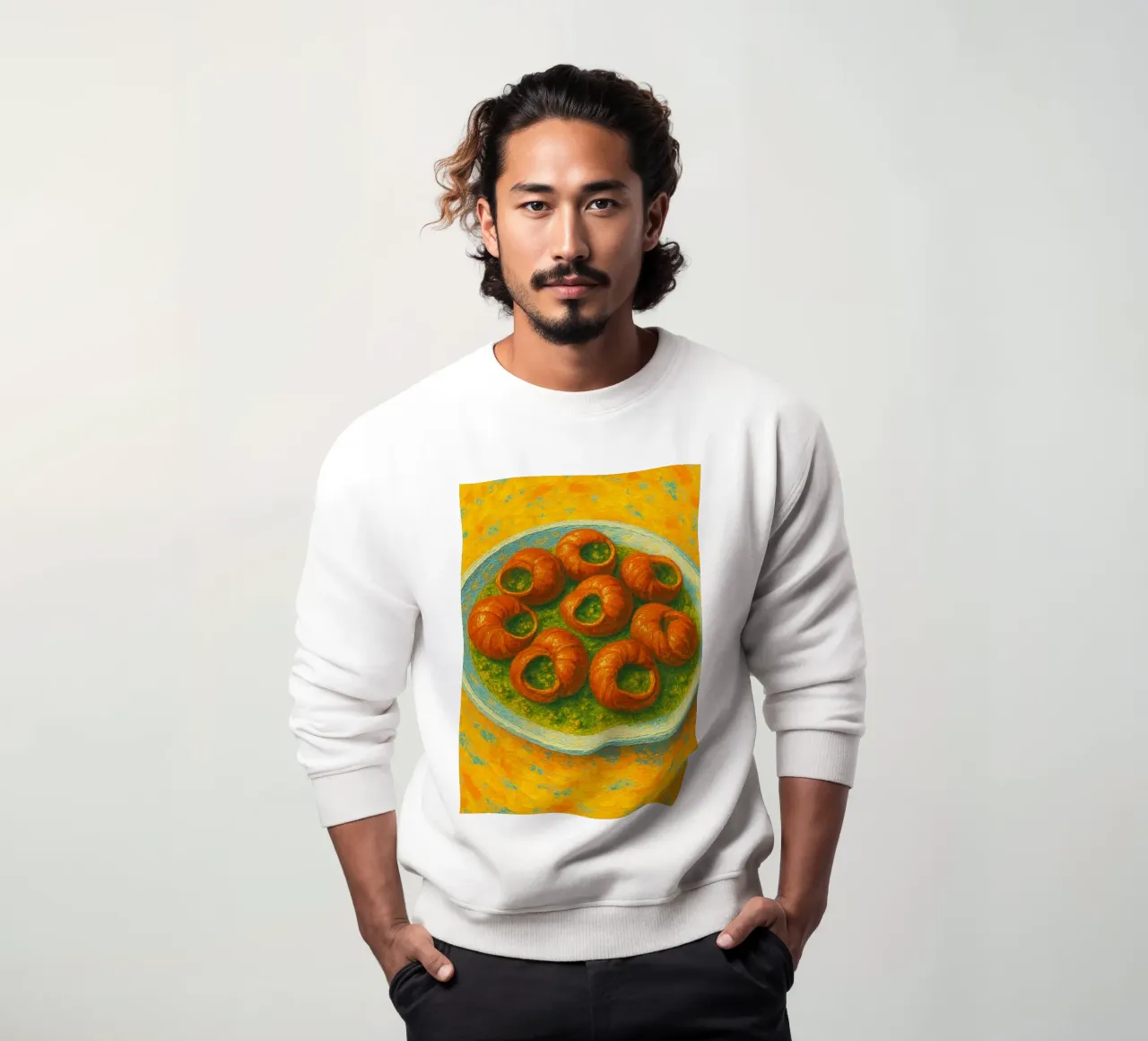 escargot imaginación abstracta a todo color sudadera de ameera