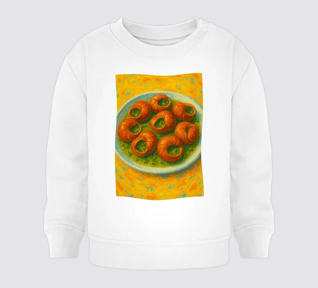 escargot imaginación abstracta a todo color sudadera de bebé de ameera